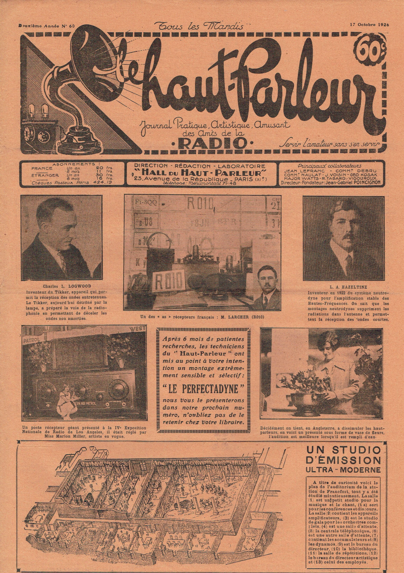 Première page de lehautparleur numero0060