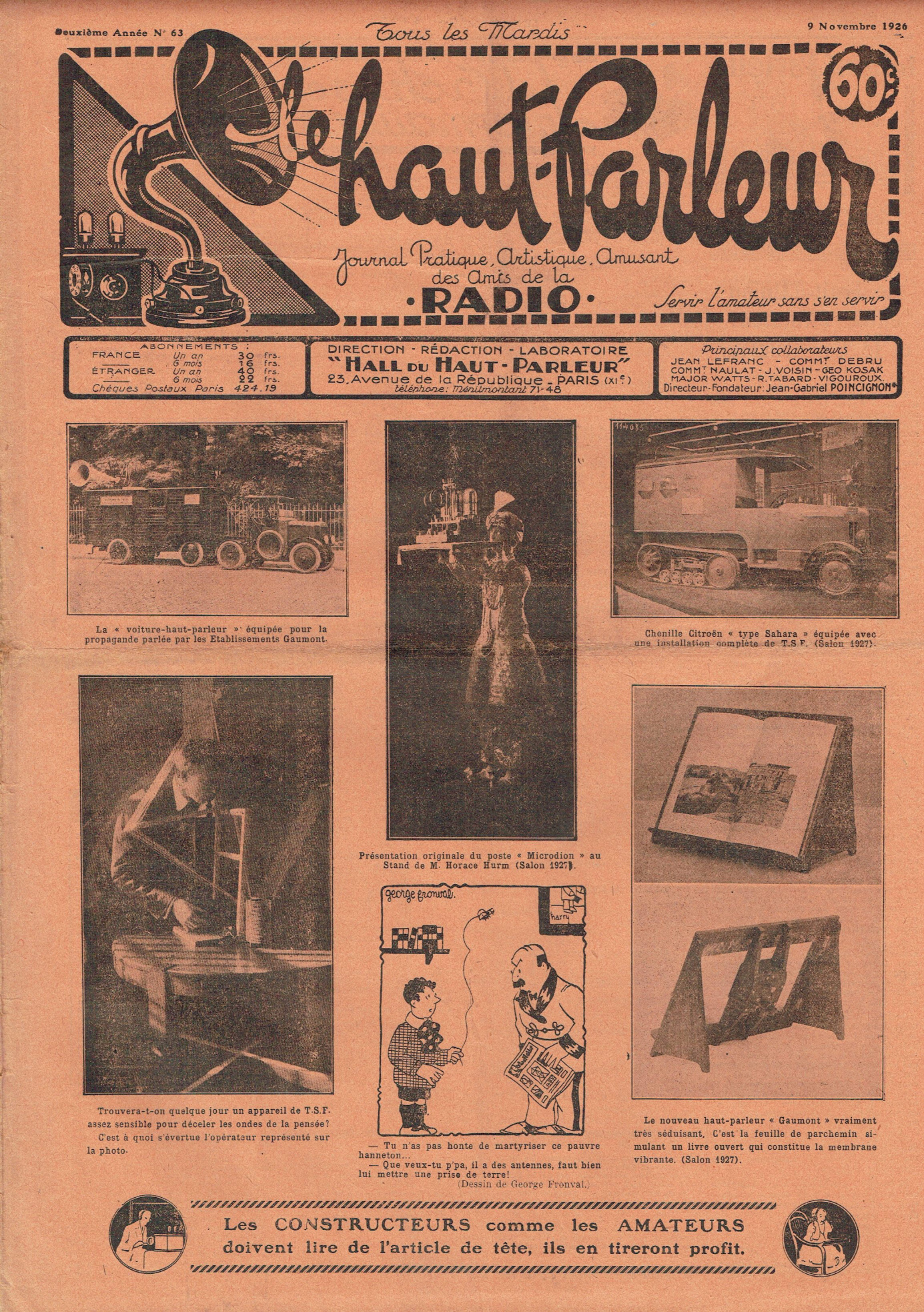 Première page de lehautparleur numero0063