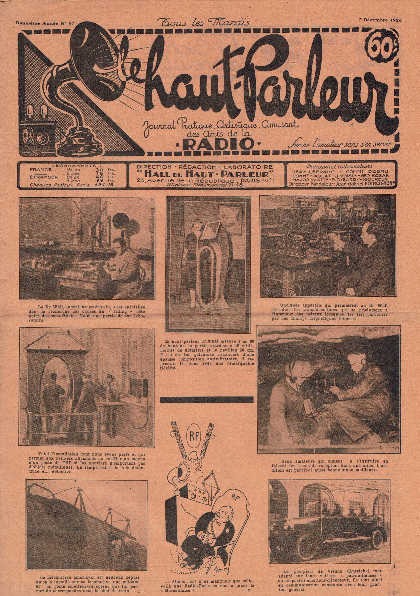 Première page de lehautparleur numero0067