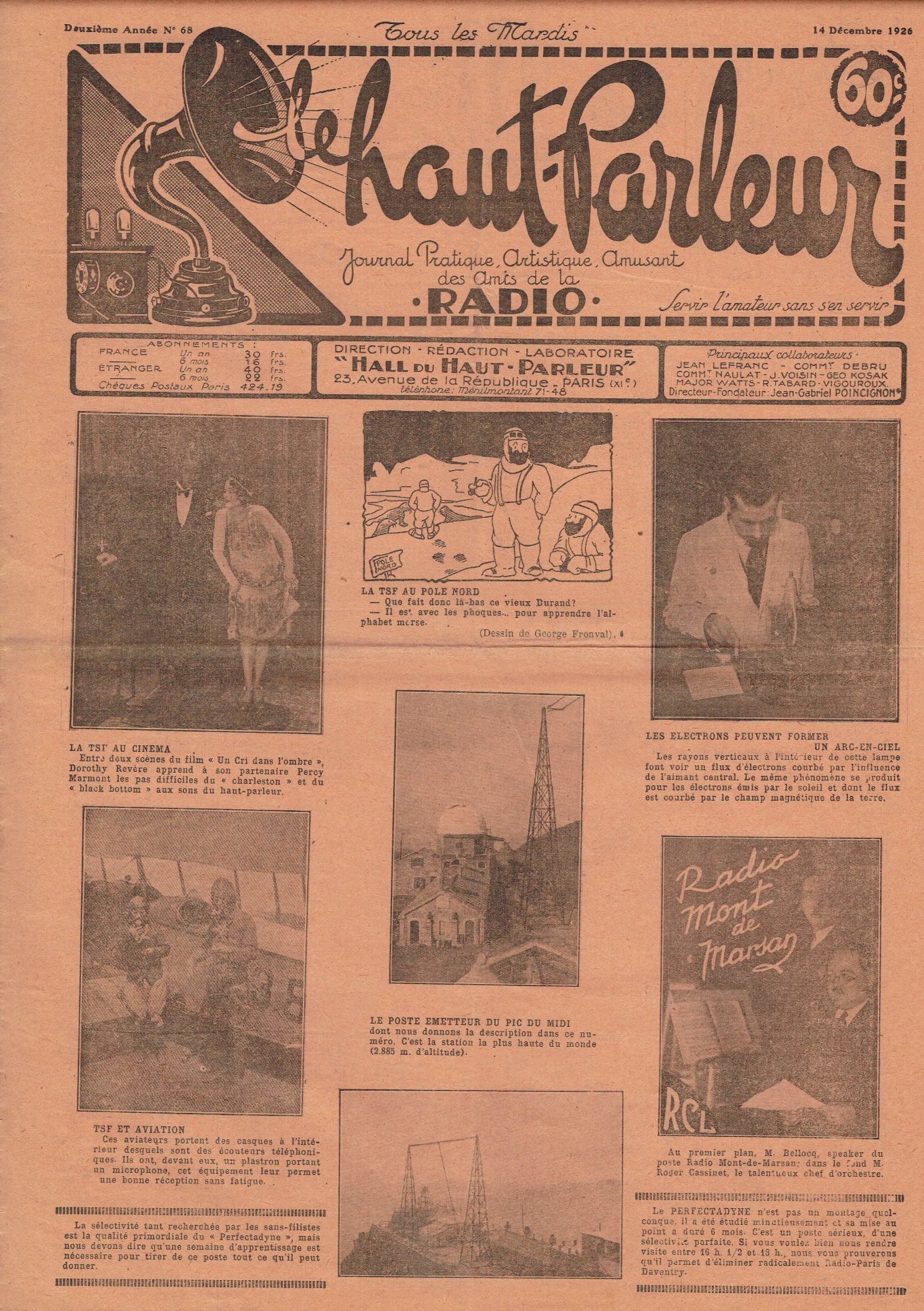 Première page de lehautparleur numero0068