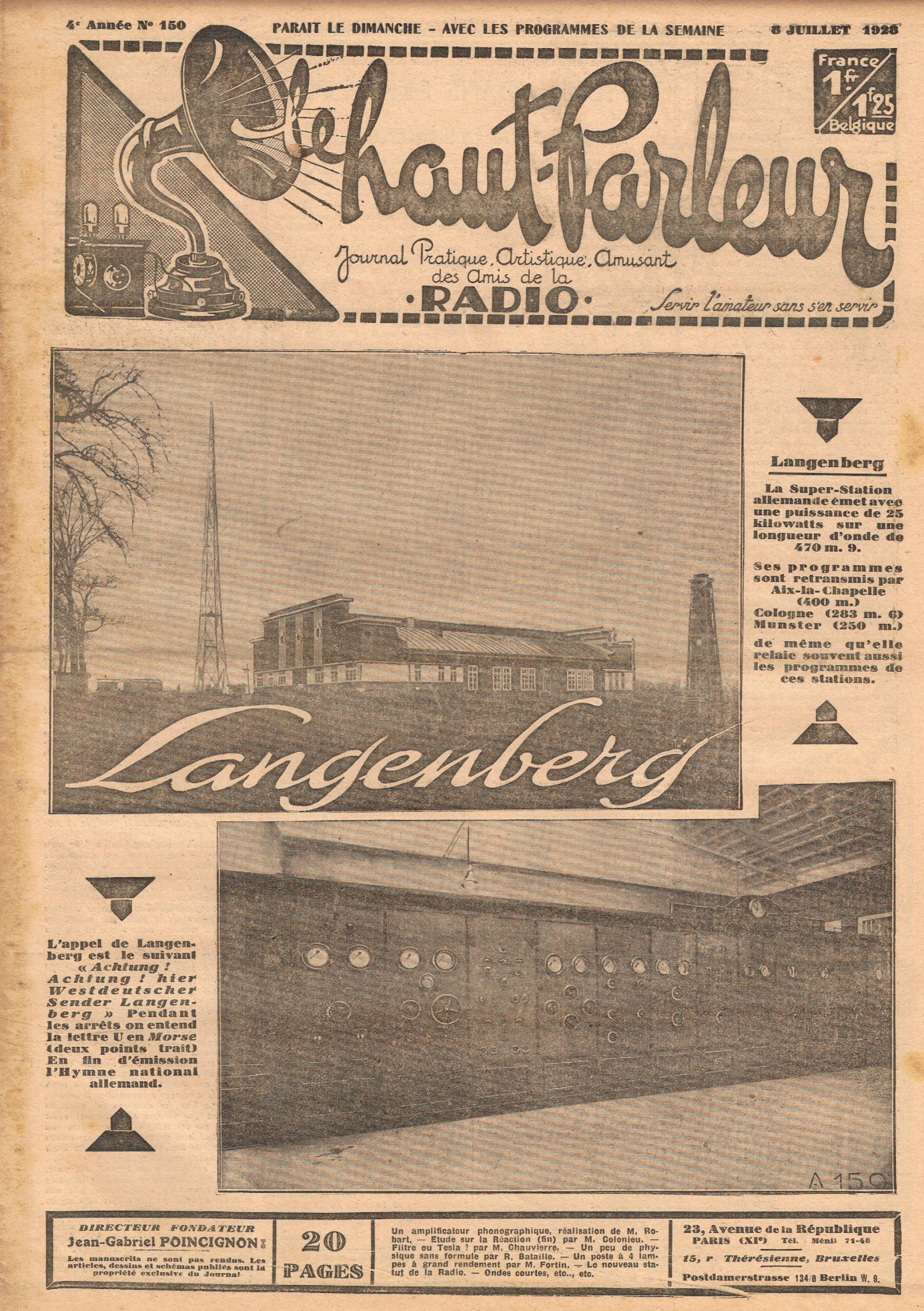 Première page de lehautparleur numero0150