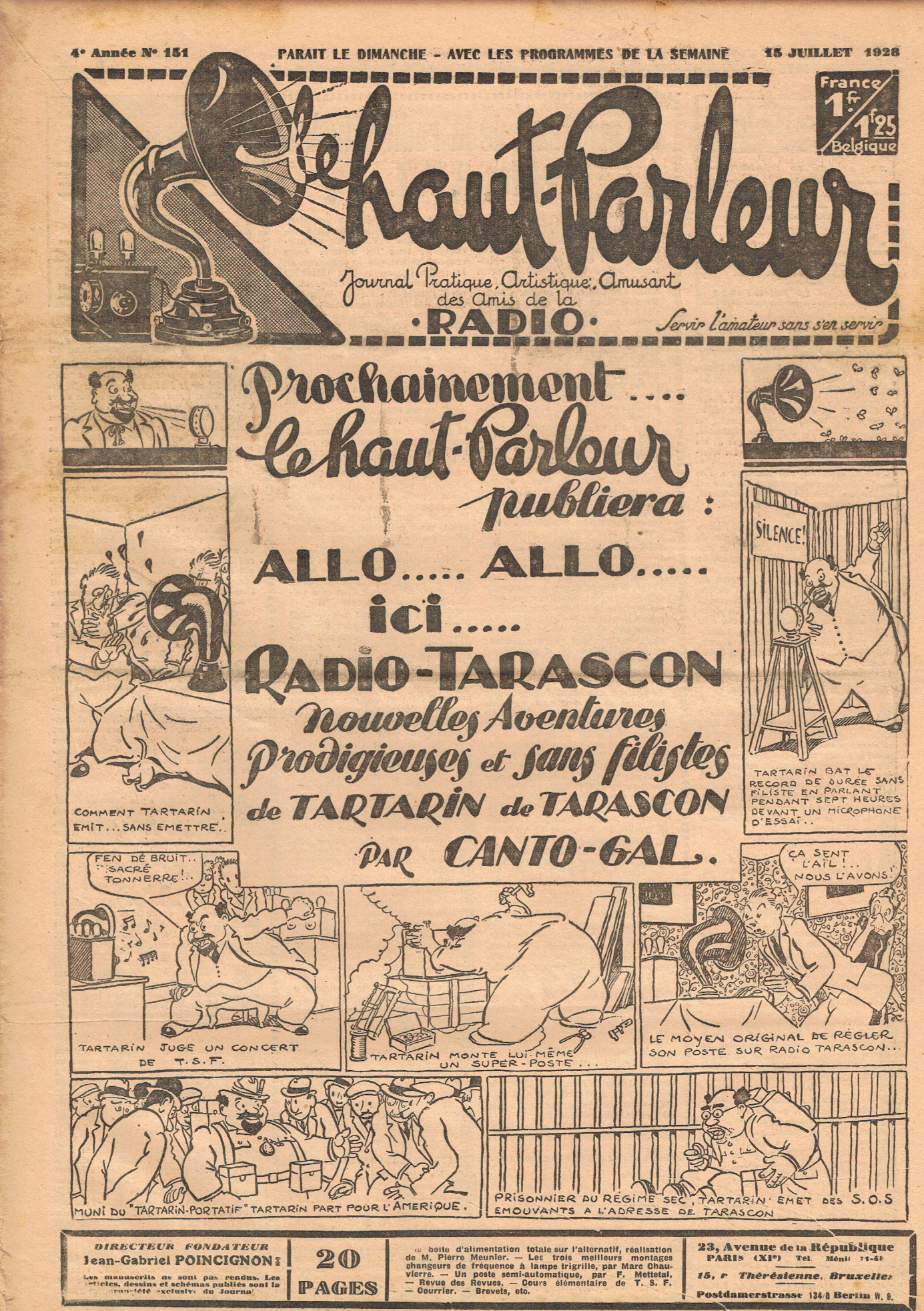 Première page de lehautparleur numero0151