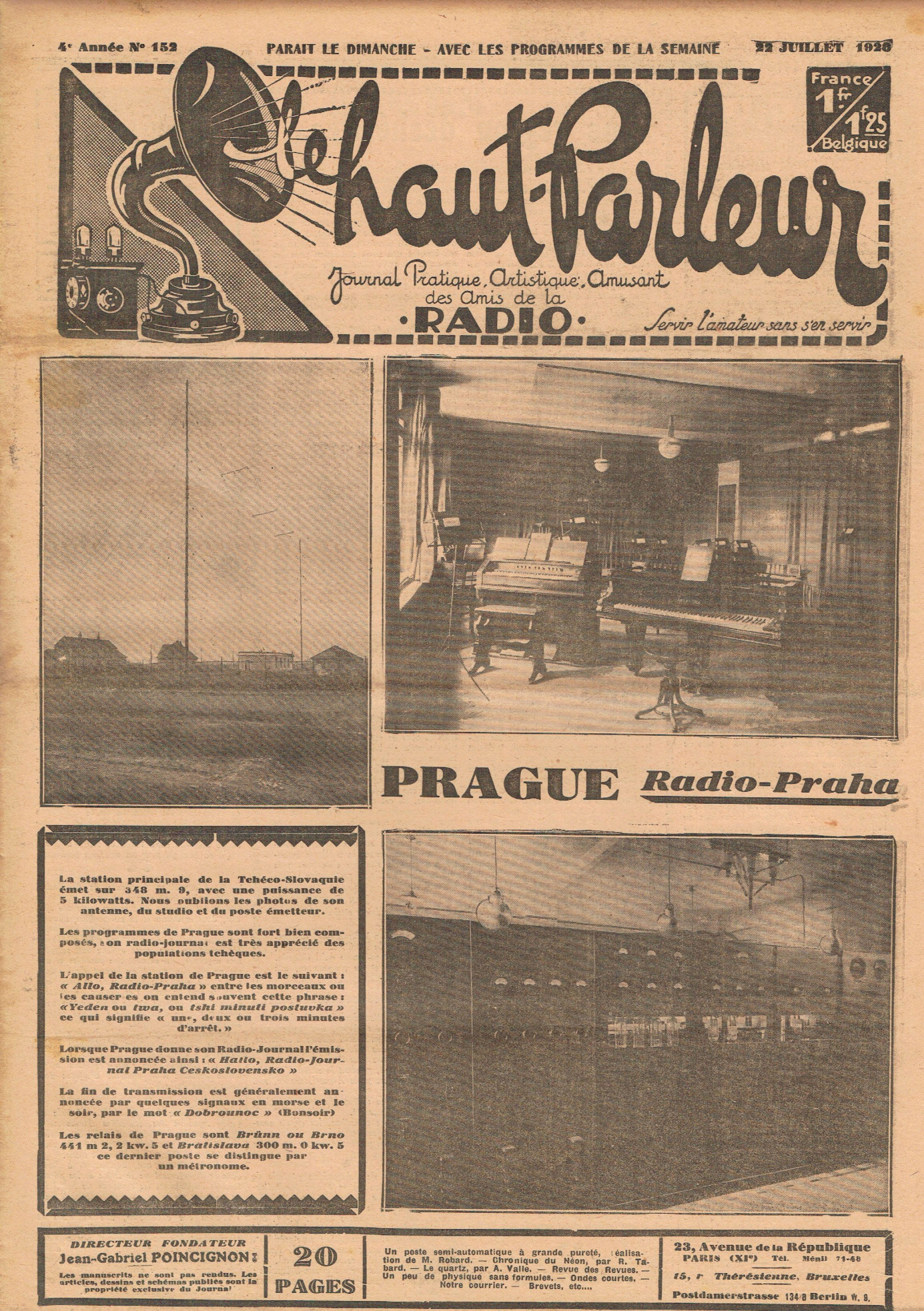 Première page de lehautparleur numero0152