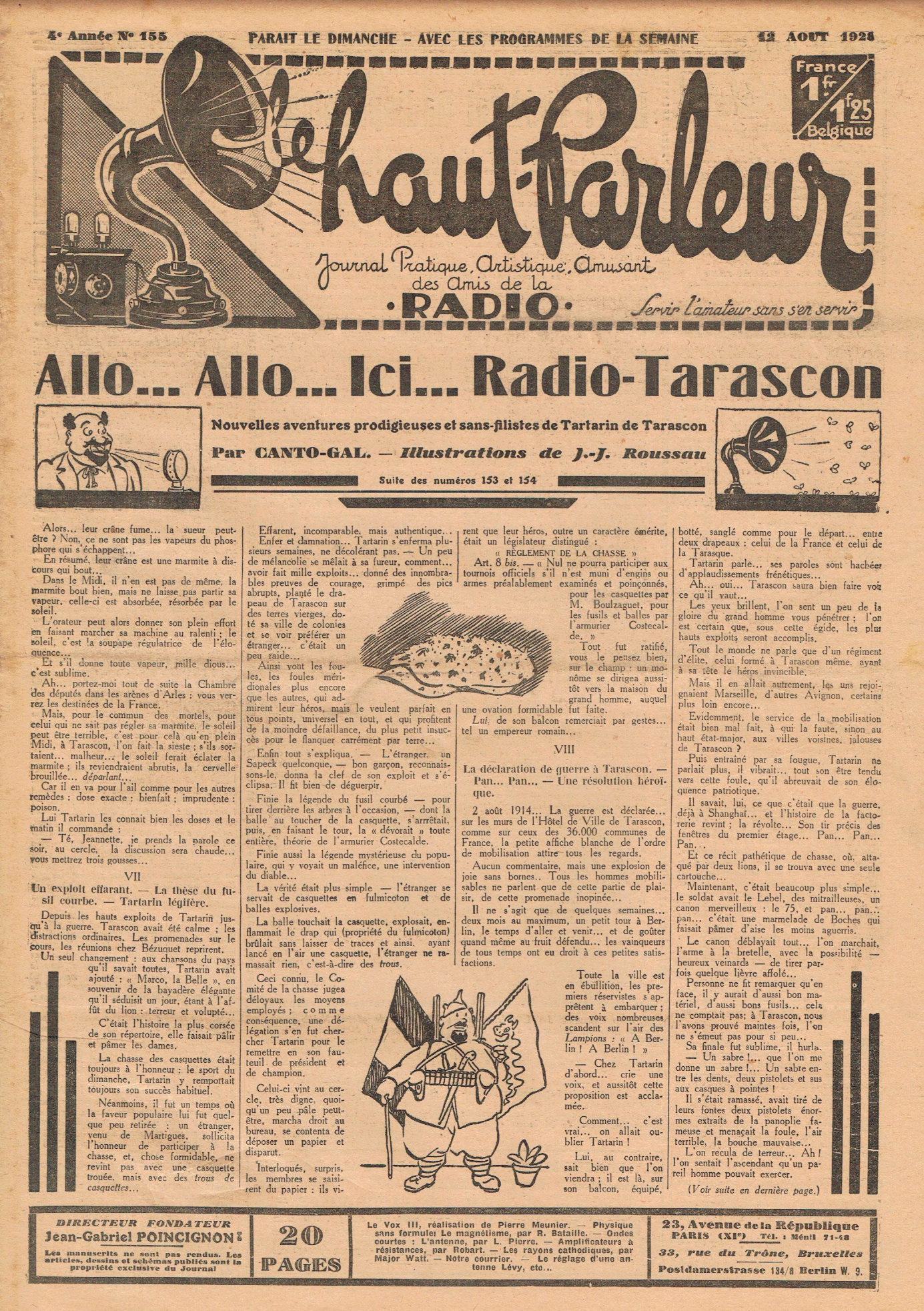 Première page de lehautparleur numero0155