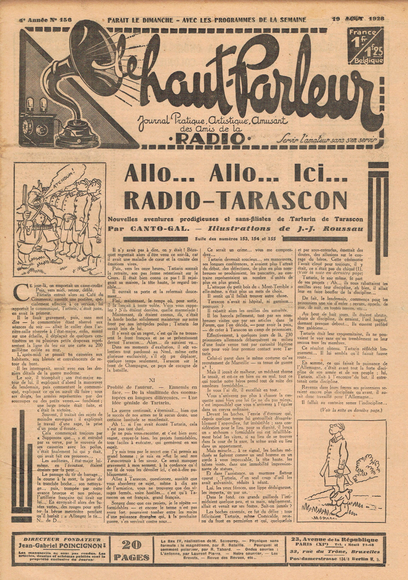 Première page de lehautparleur numero0156