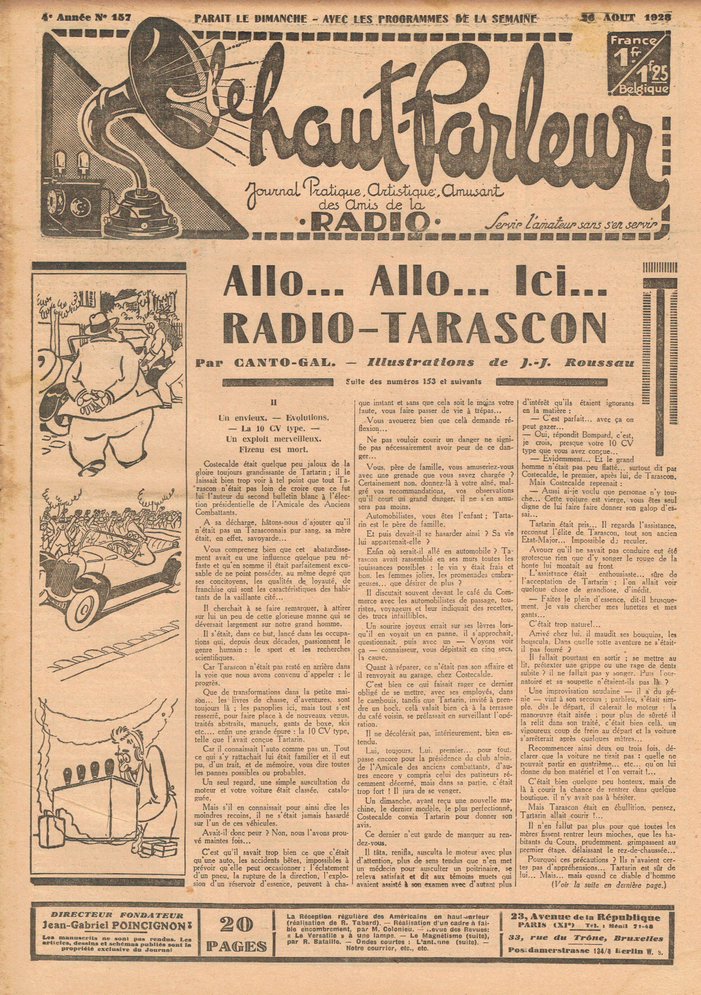 Première page de lehautparleur numero0157