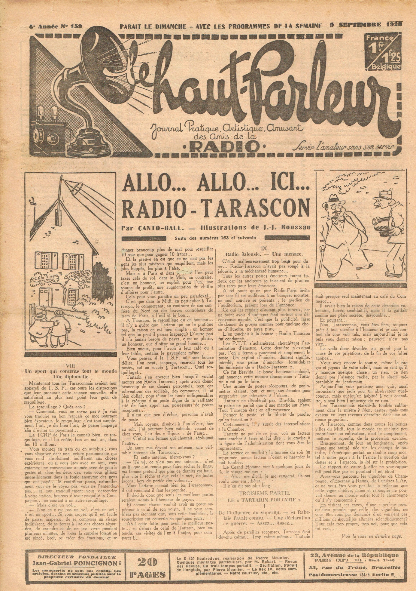 Première page de lehautparleur numero0159