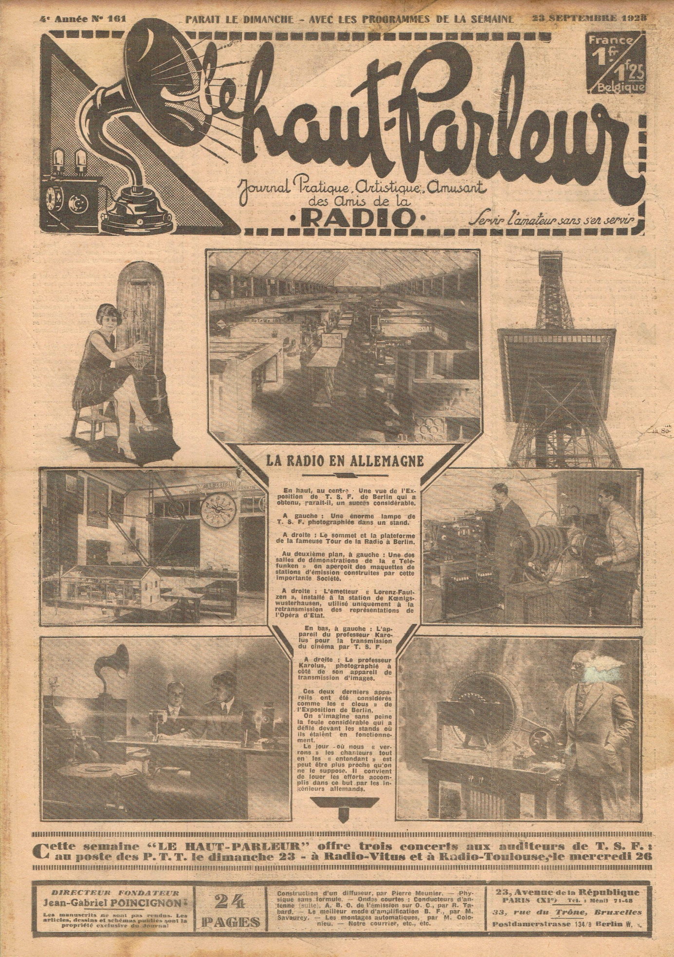 Première page de lehautparleur numero0161