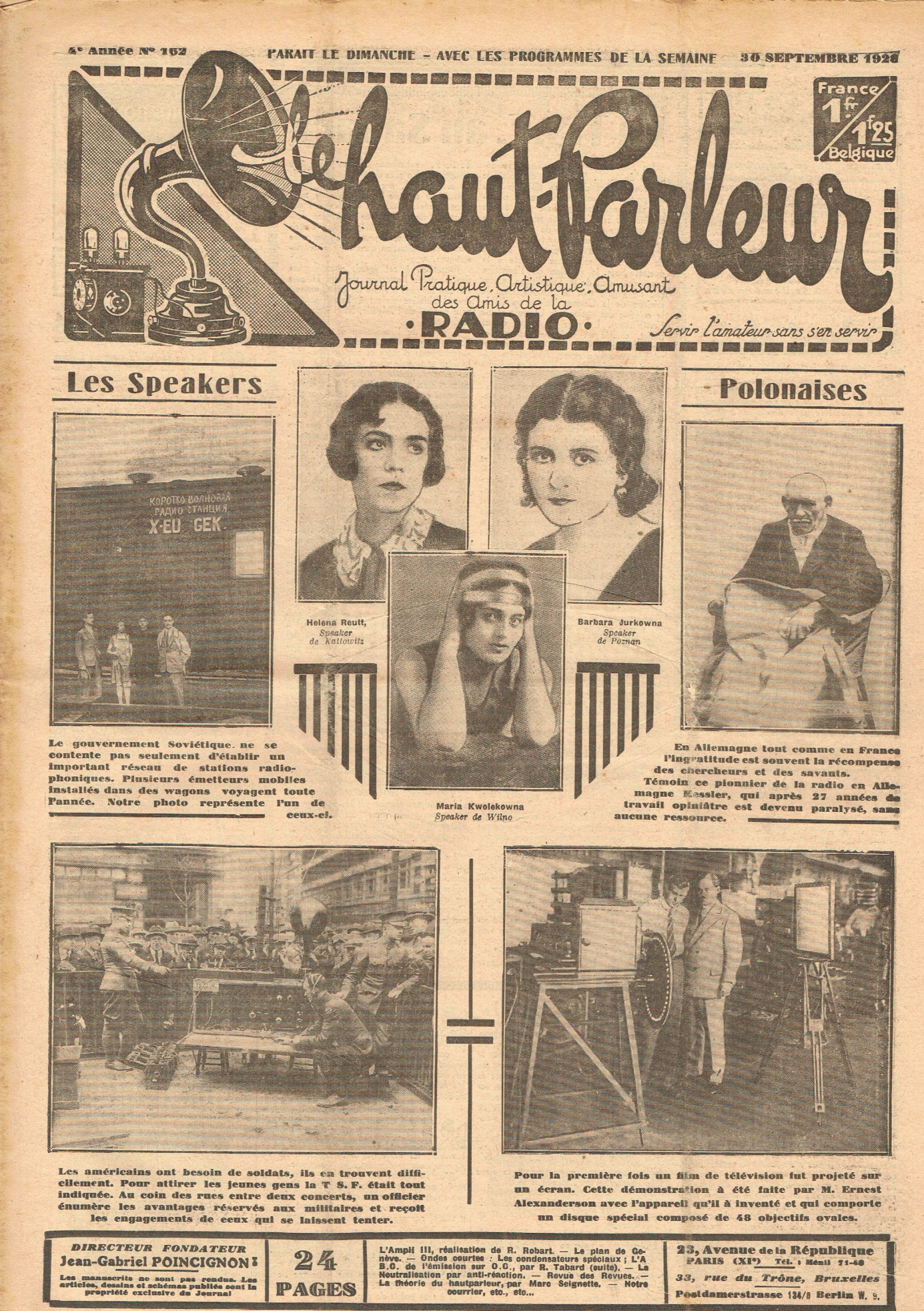 Première page de lehautparleur numero0162