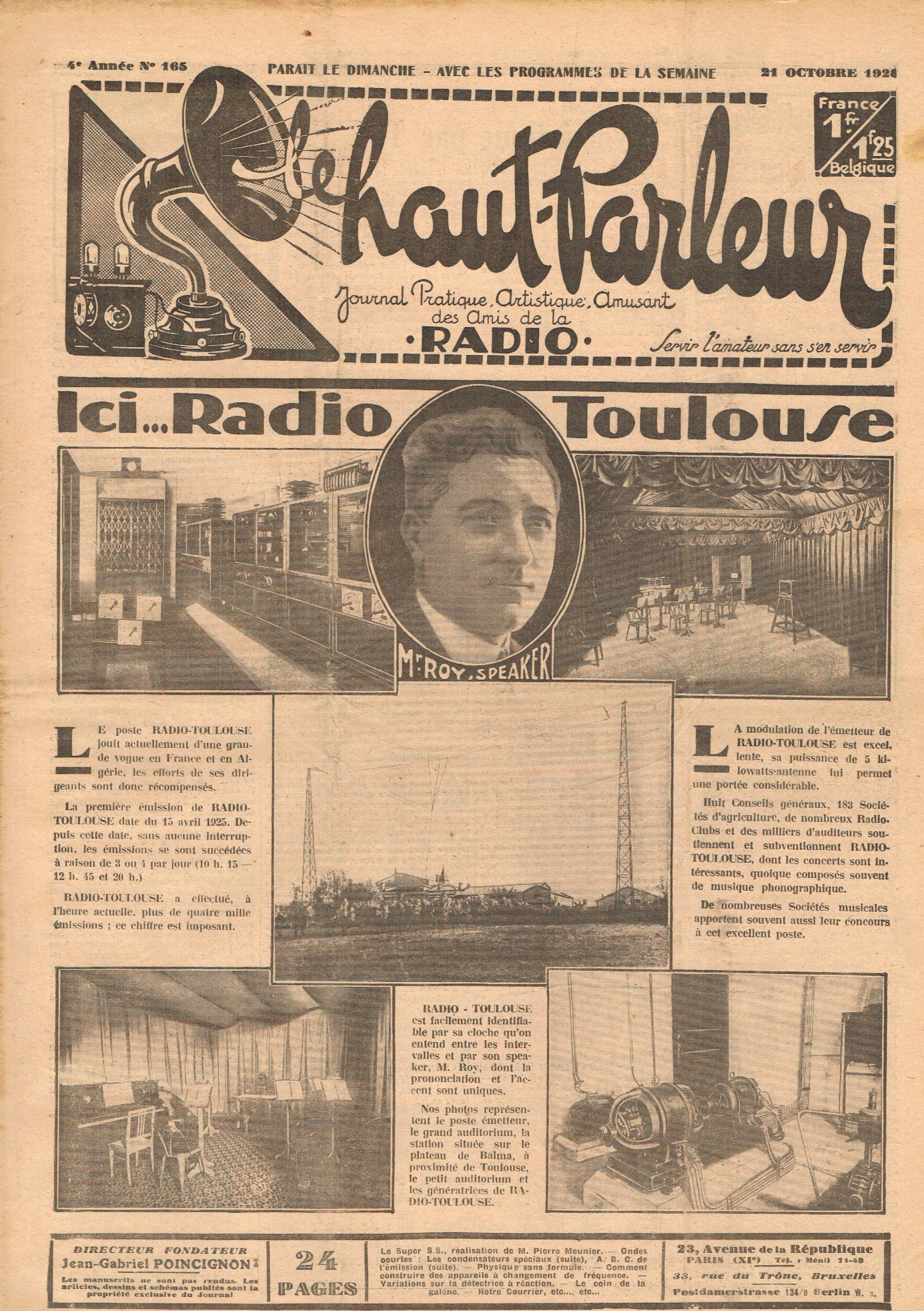 Première page de lehautparleur numero0165