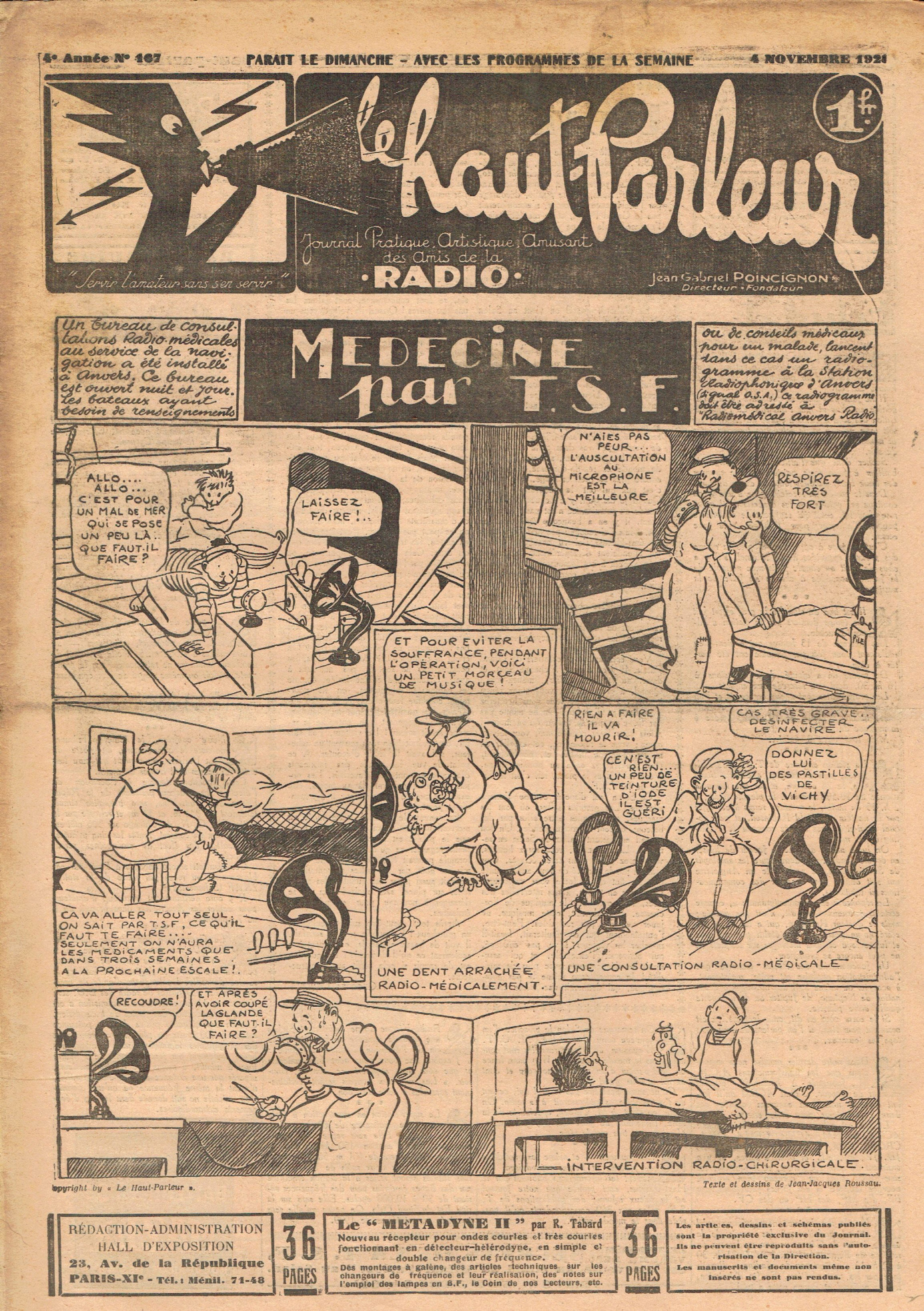 Première page de lehautparleur numero0167