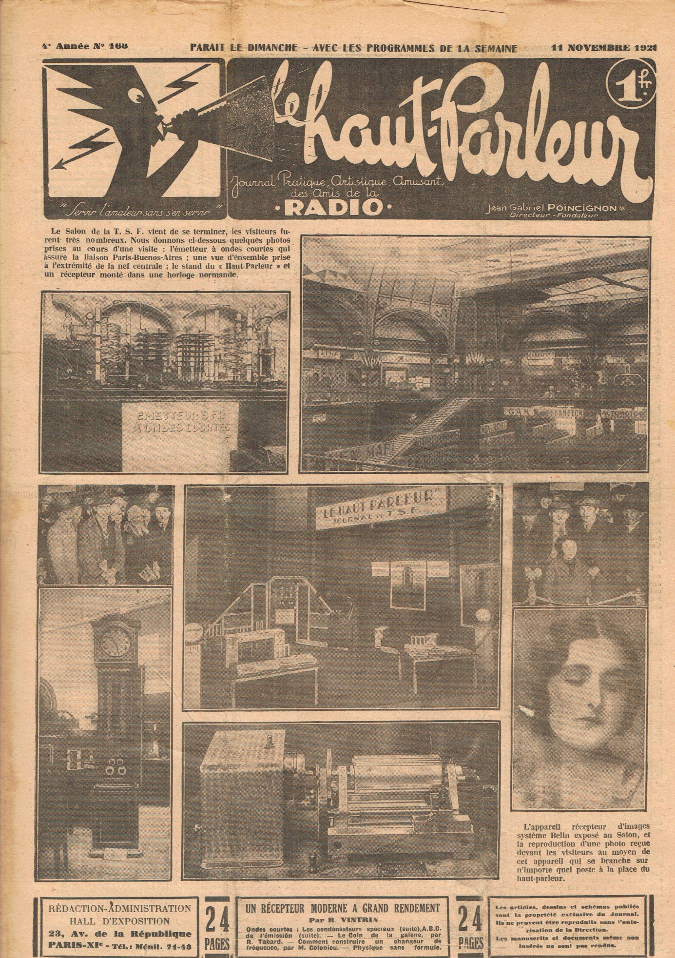 Première page de lehautparleur numero0168