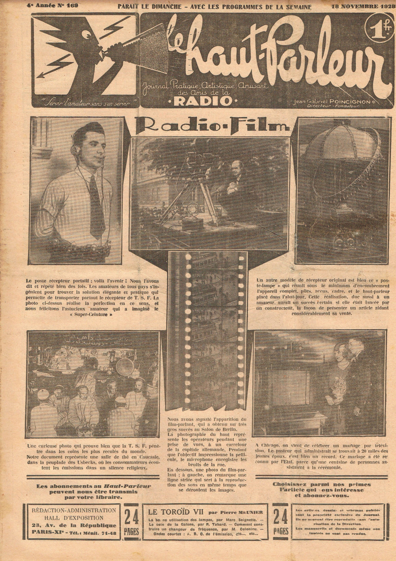 Première page de lehautparleur numero0169