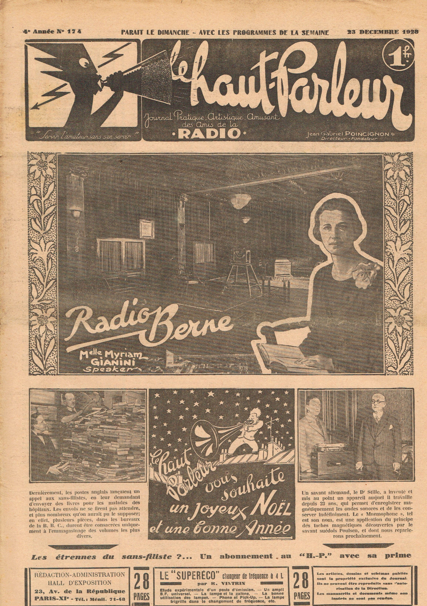 Première page de lehautparleur numero0174