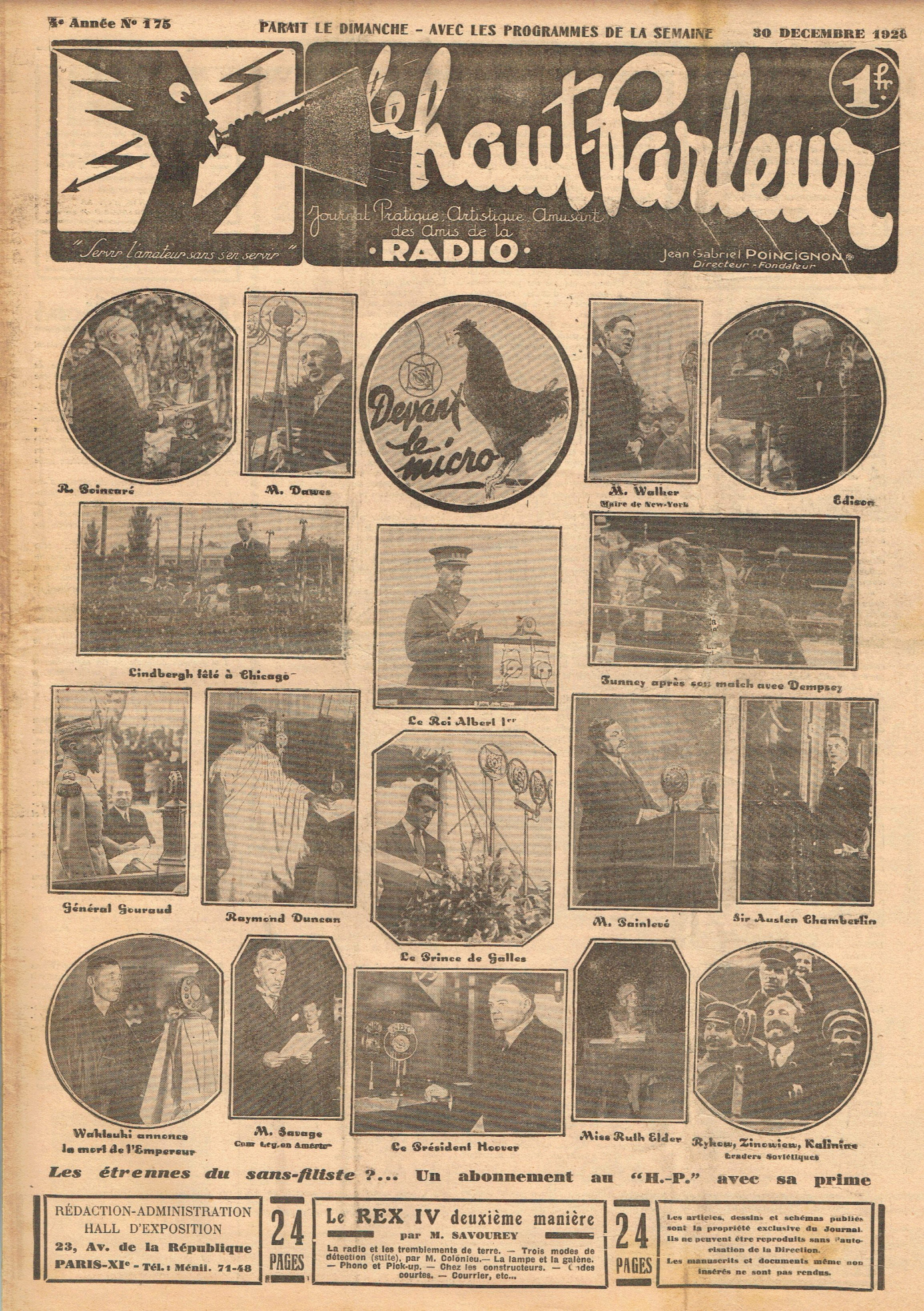 Première page de lehautparleur numero0175