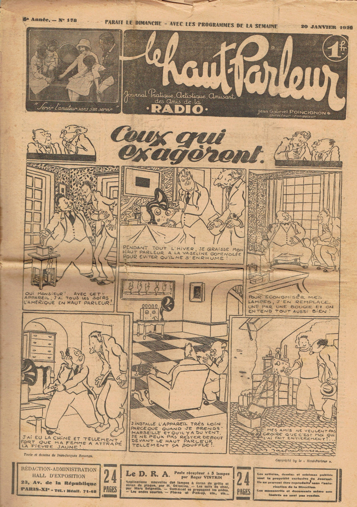 Première page de lehautparleur numero0178