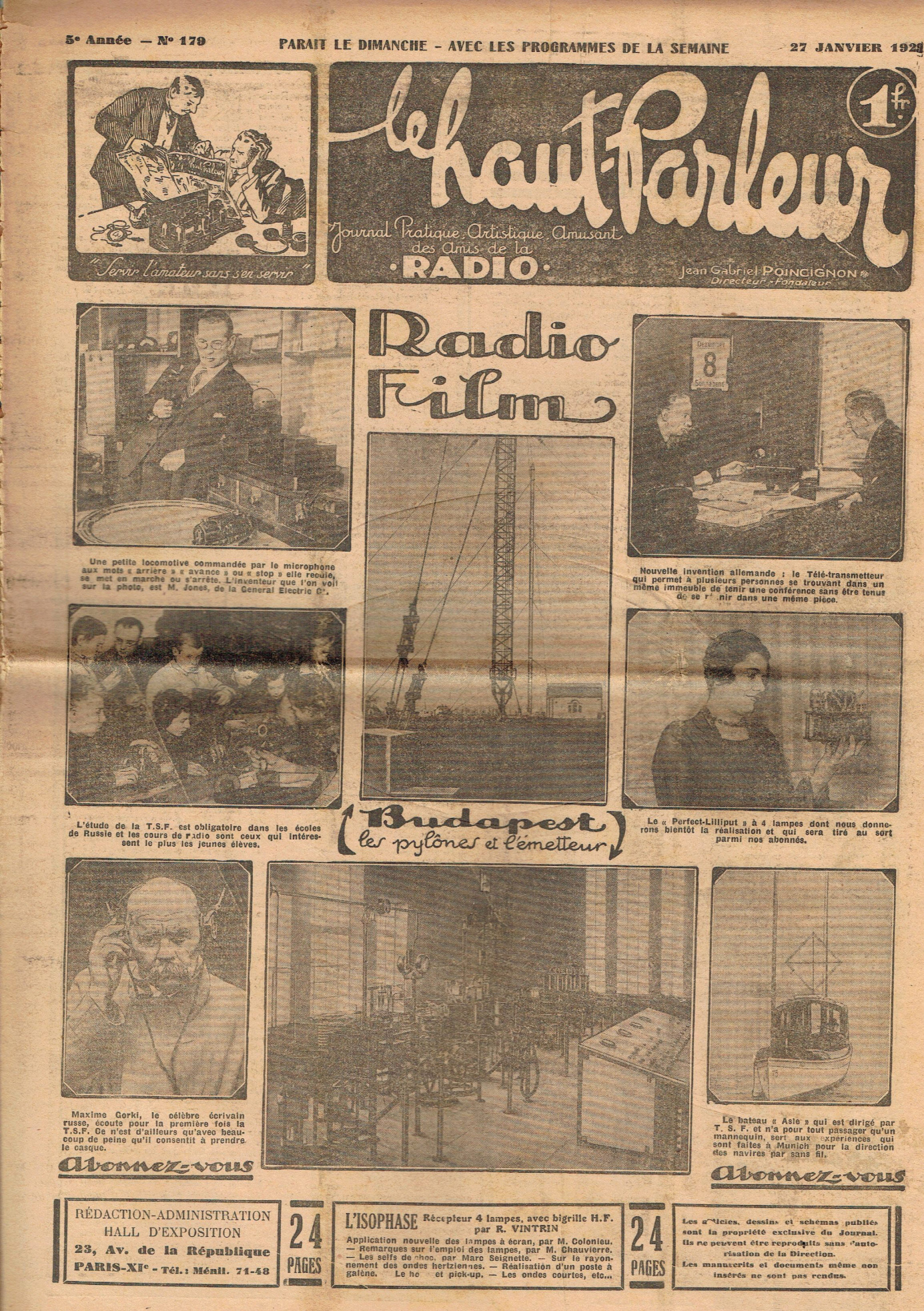 Première page de lehautparleur numero0179