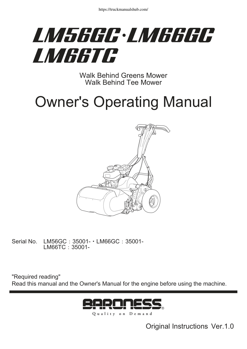 Première page de OWNERS_MANUAL