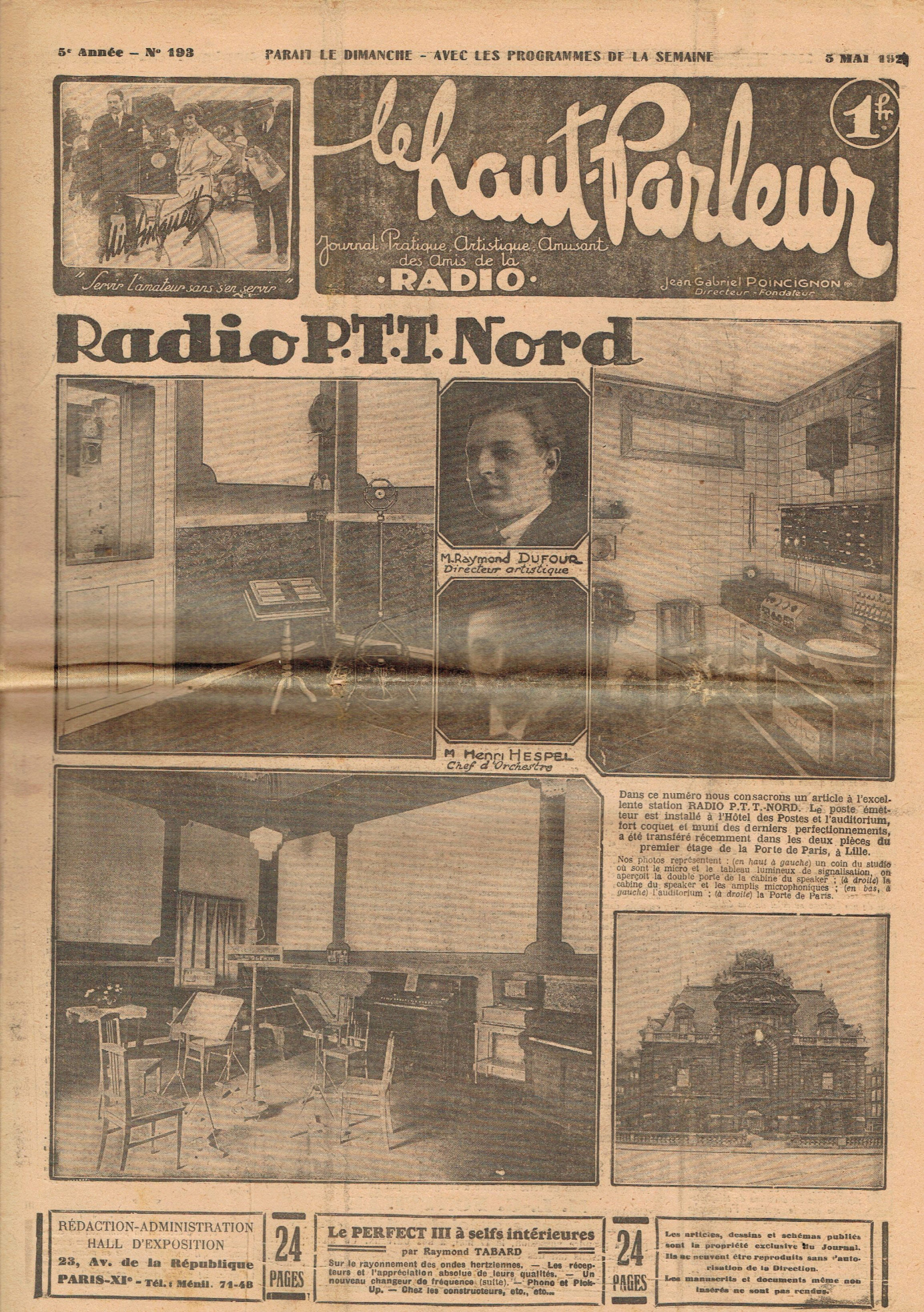 Première page de lehautparleur numero0193