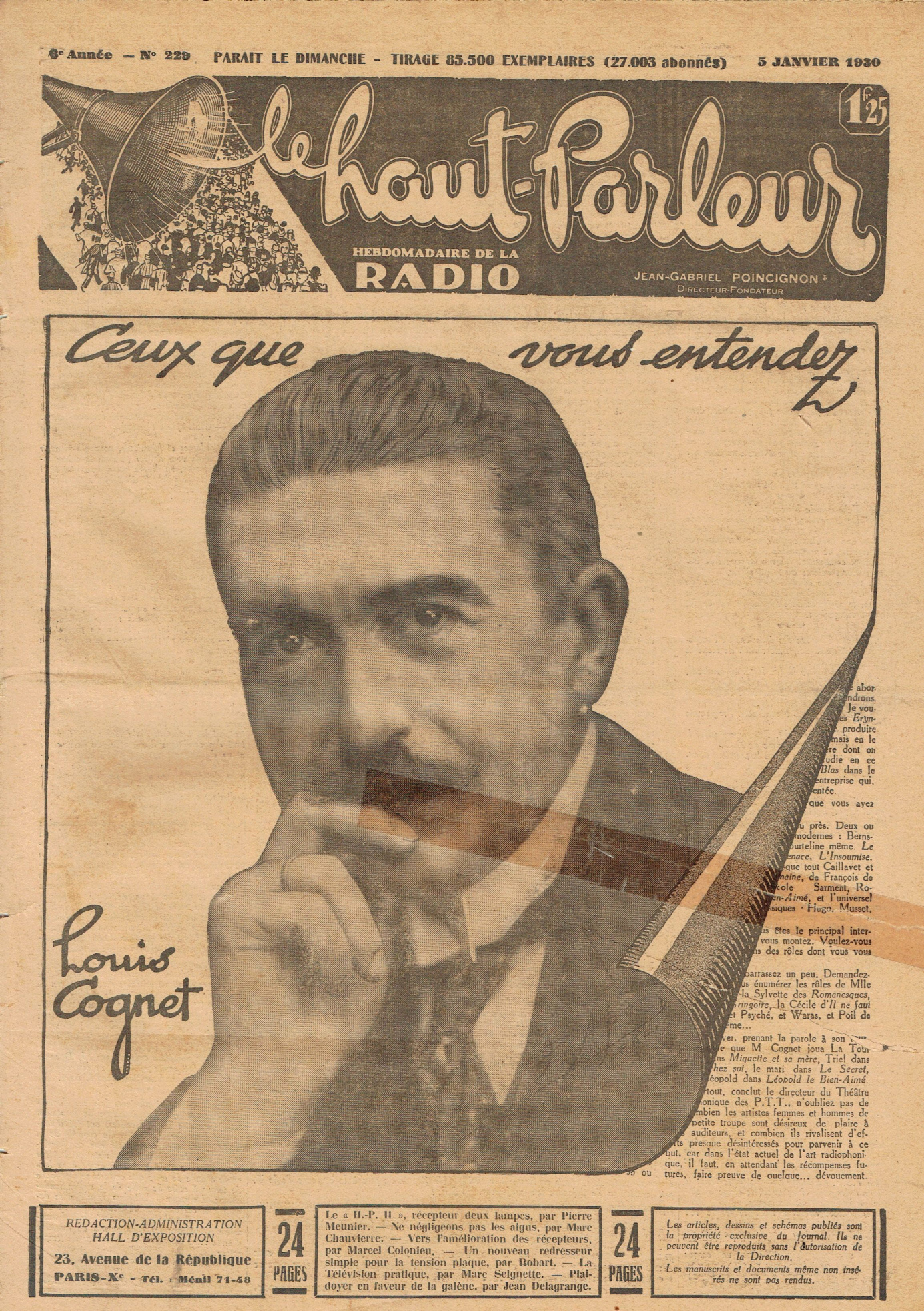 Première page de lehautparleur numero0229