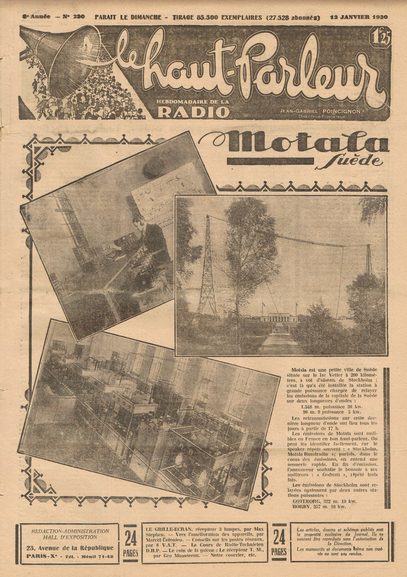 Première page de lehautparleur numero0230