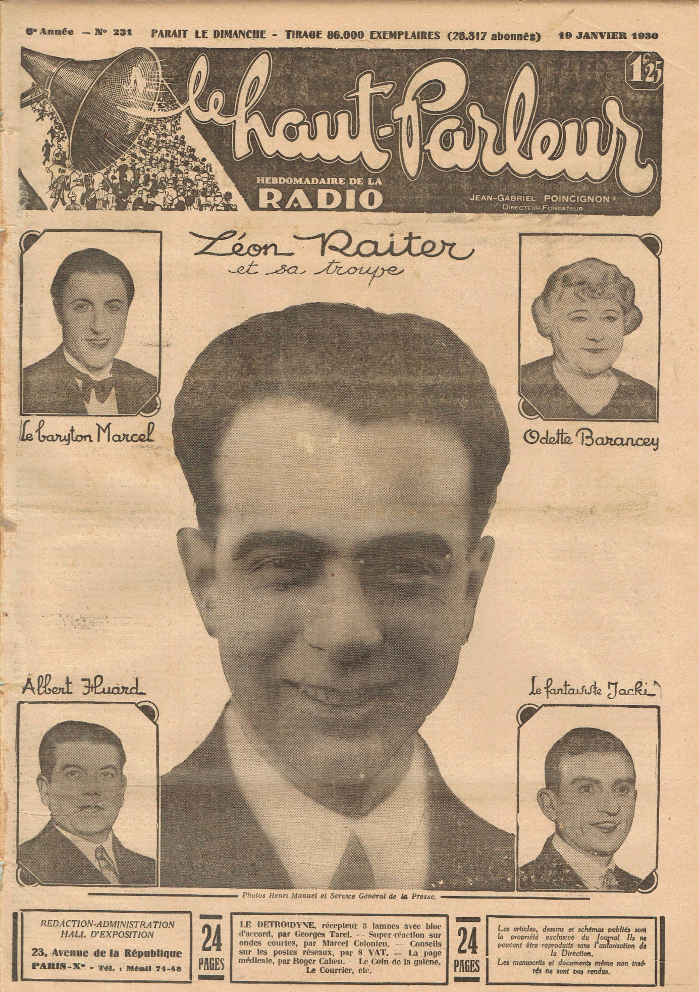 Première page de lehautparleur numero0231