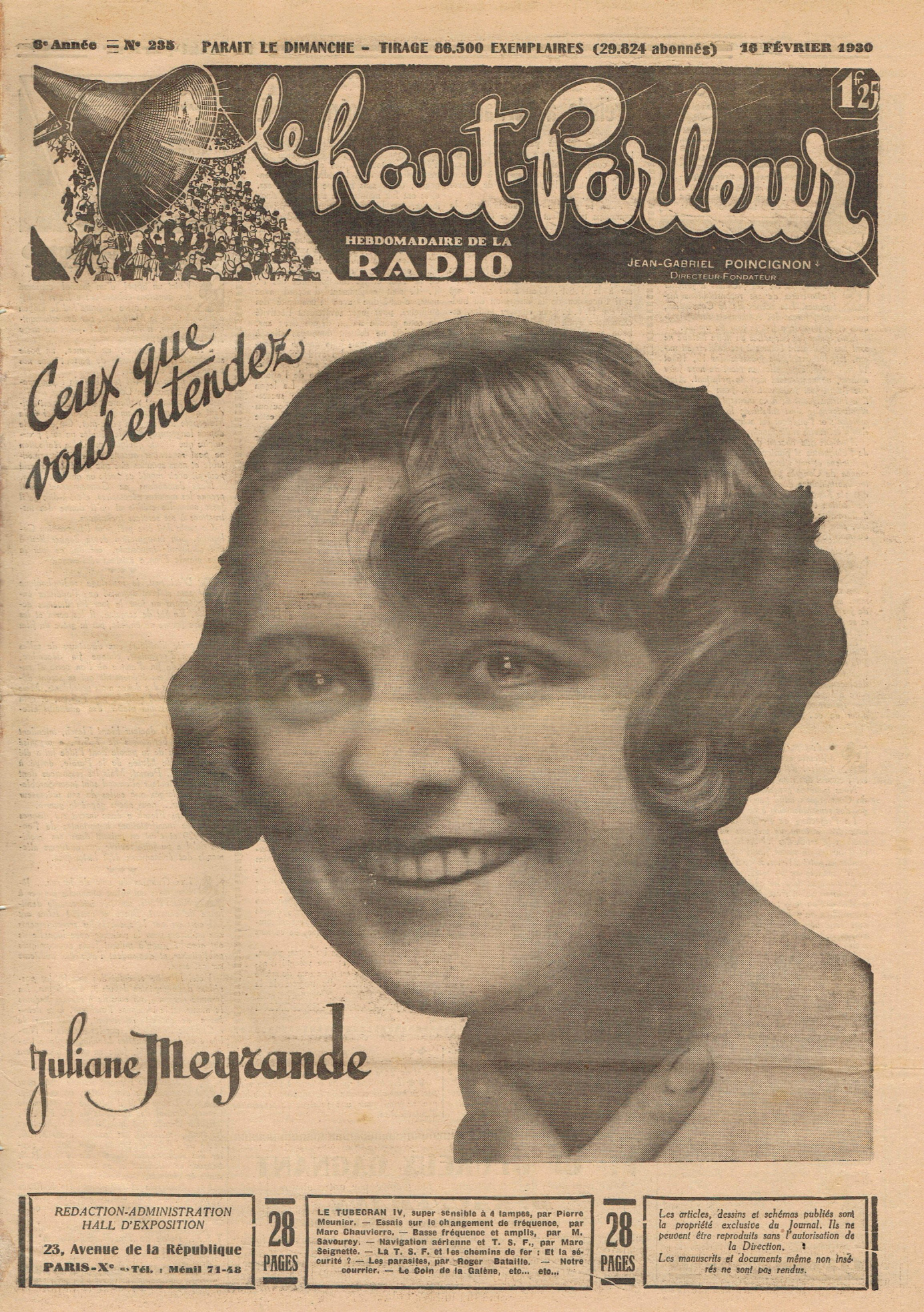 Première page de lehautparleur numero0235