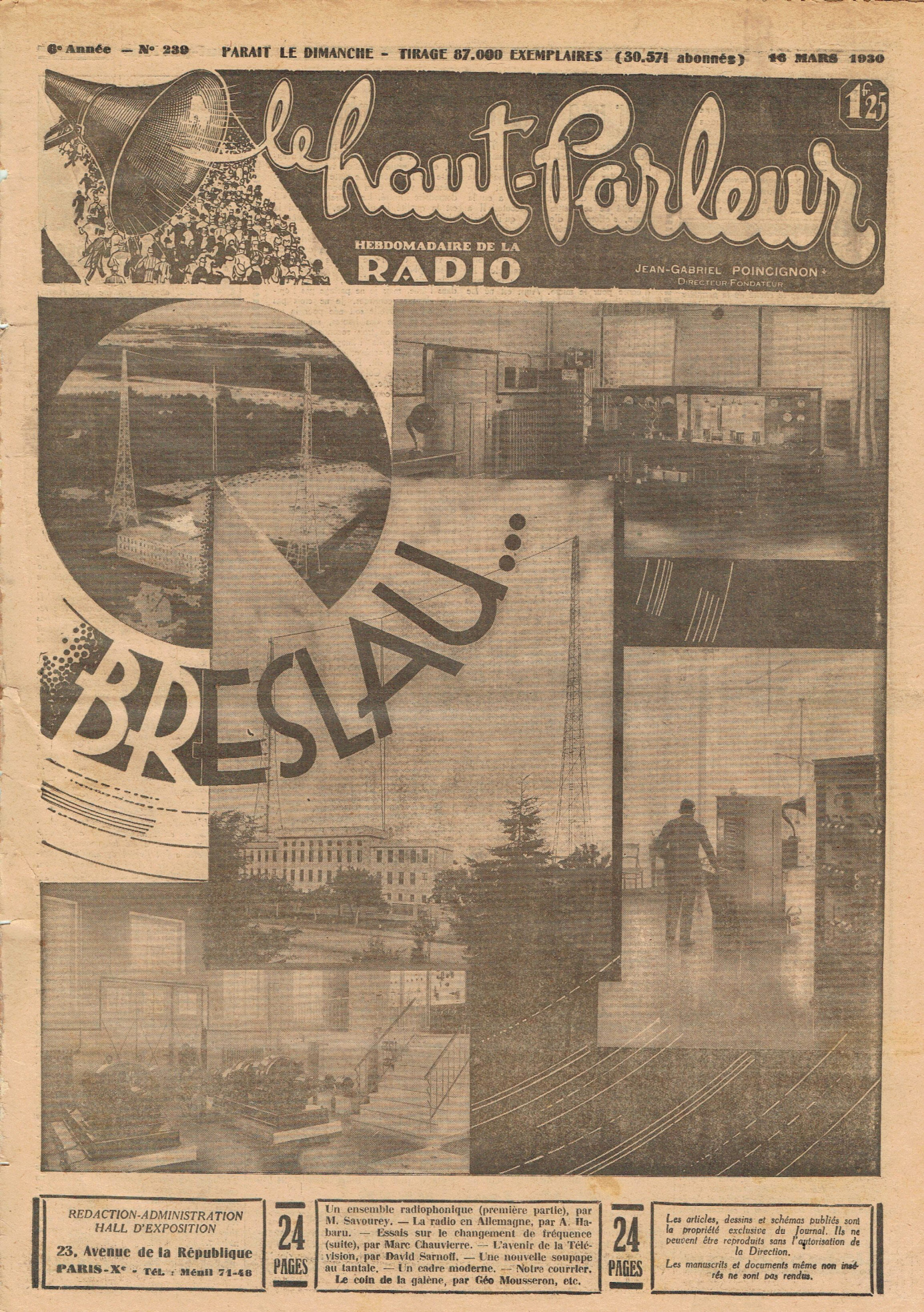 Première page de lehautparleur numero0239