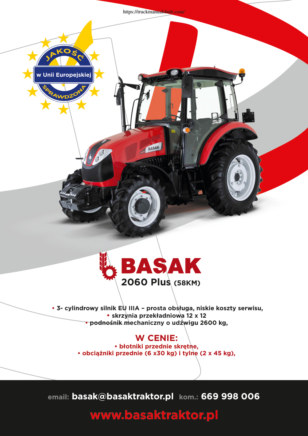 Première page de ulotka Basak 2060 plus [PL]