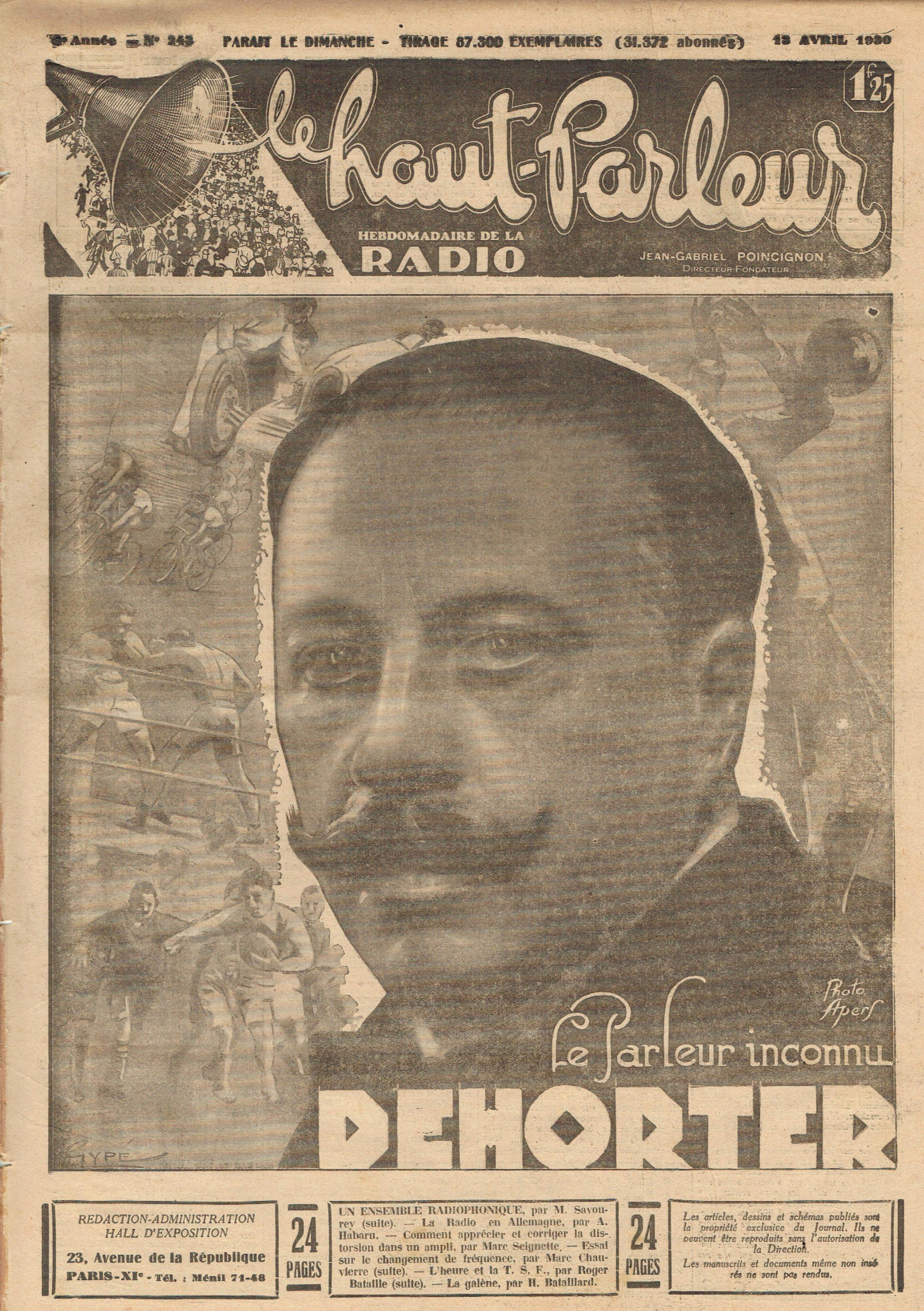 Première page de lehautparleur numero0243