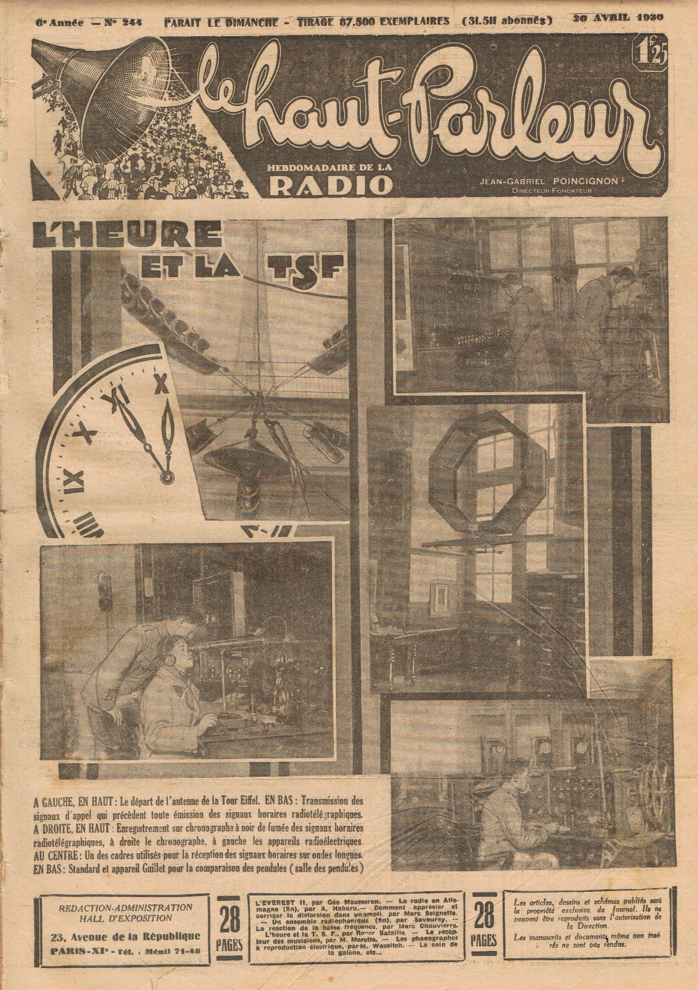 Première page de lehautparleur numero0244