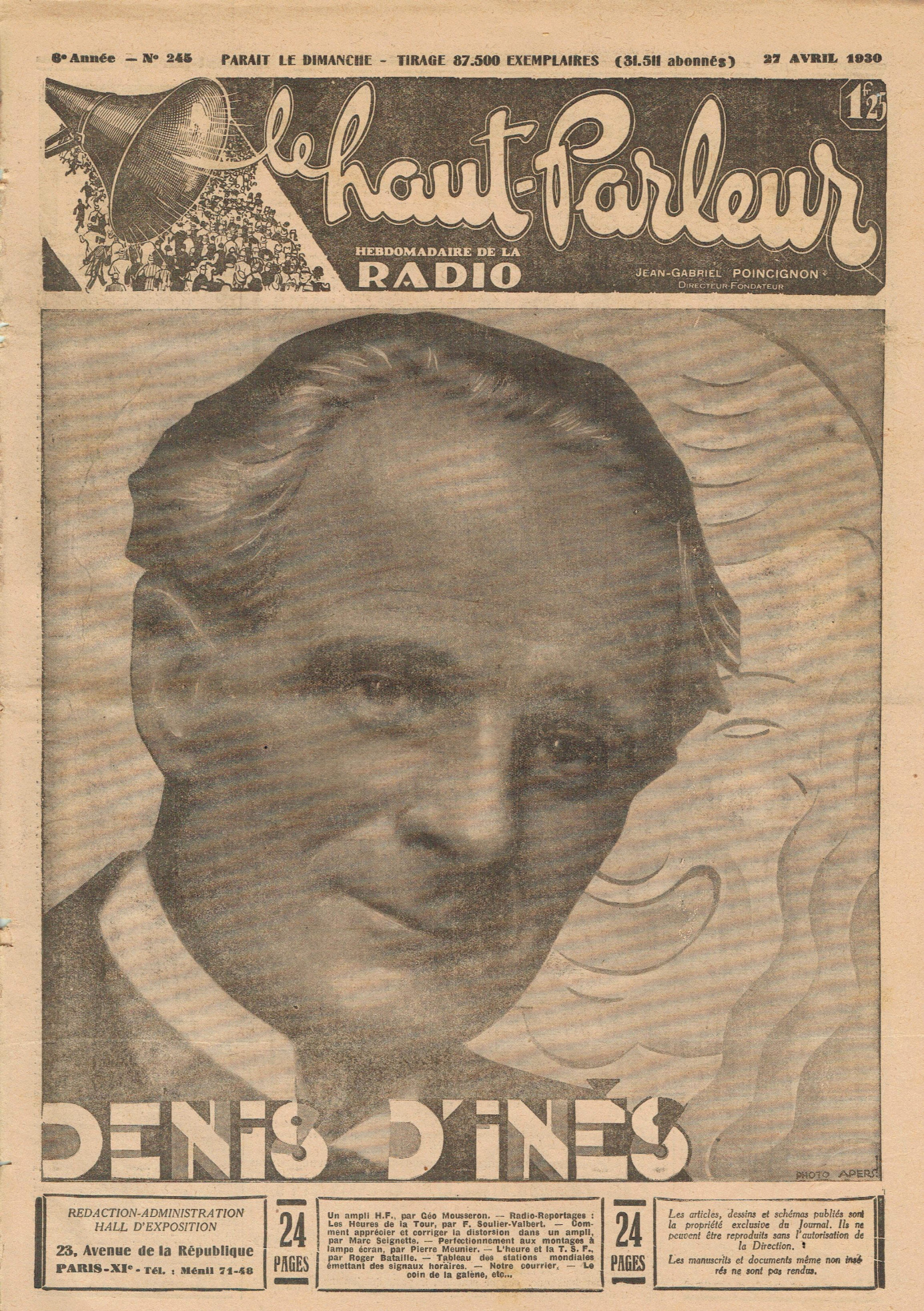Première page de lehautparleur numero0245