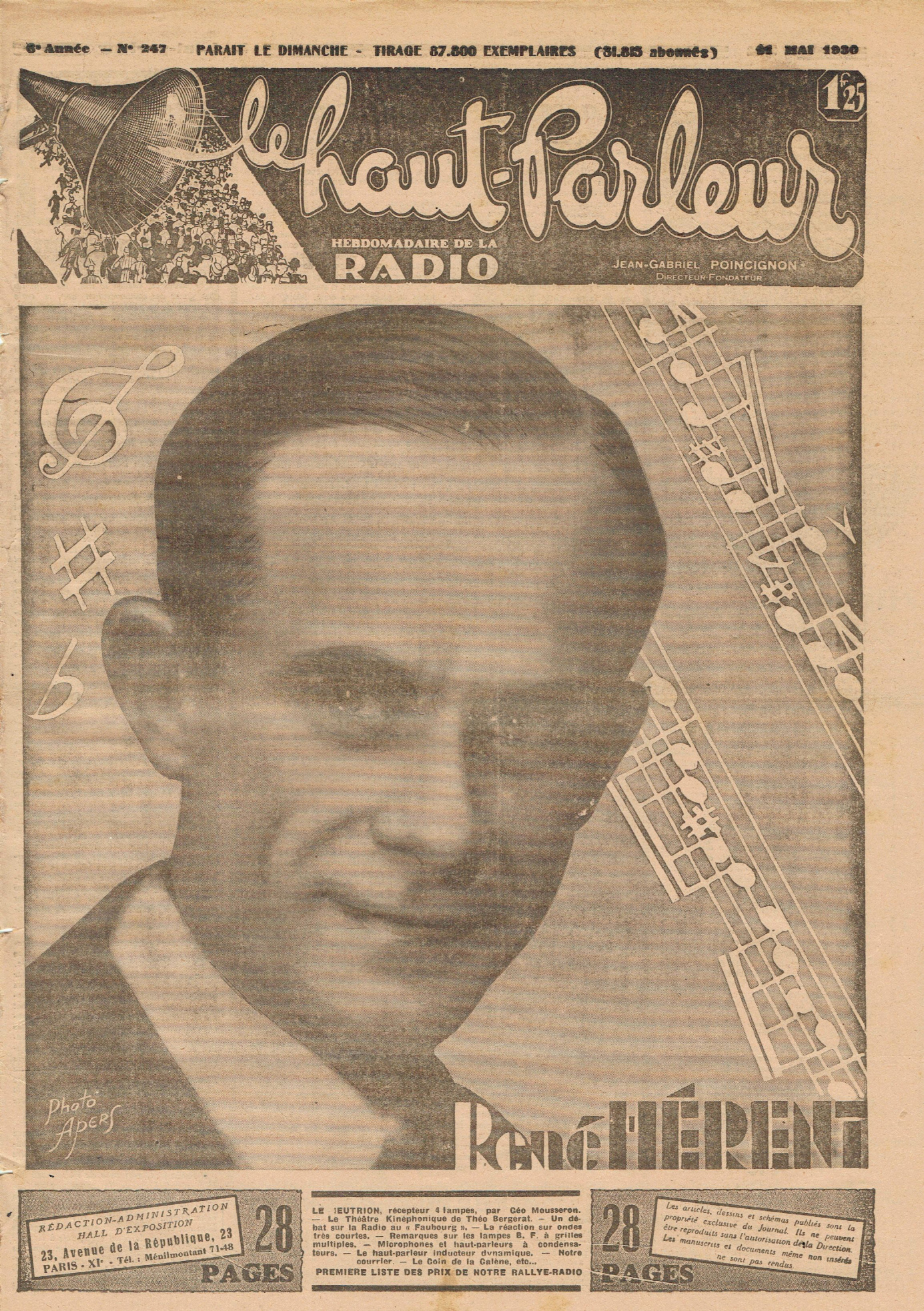 Première page de lehautparleur numero0247