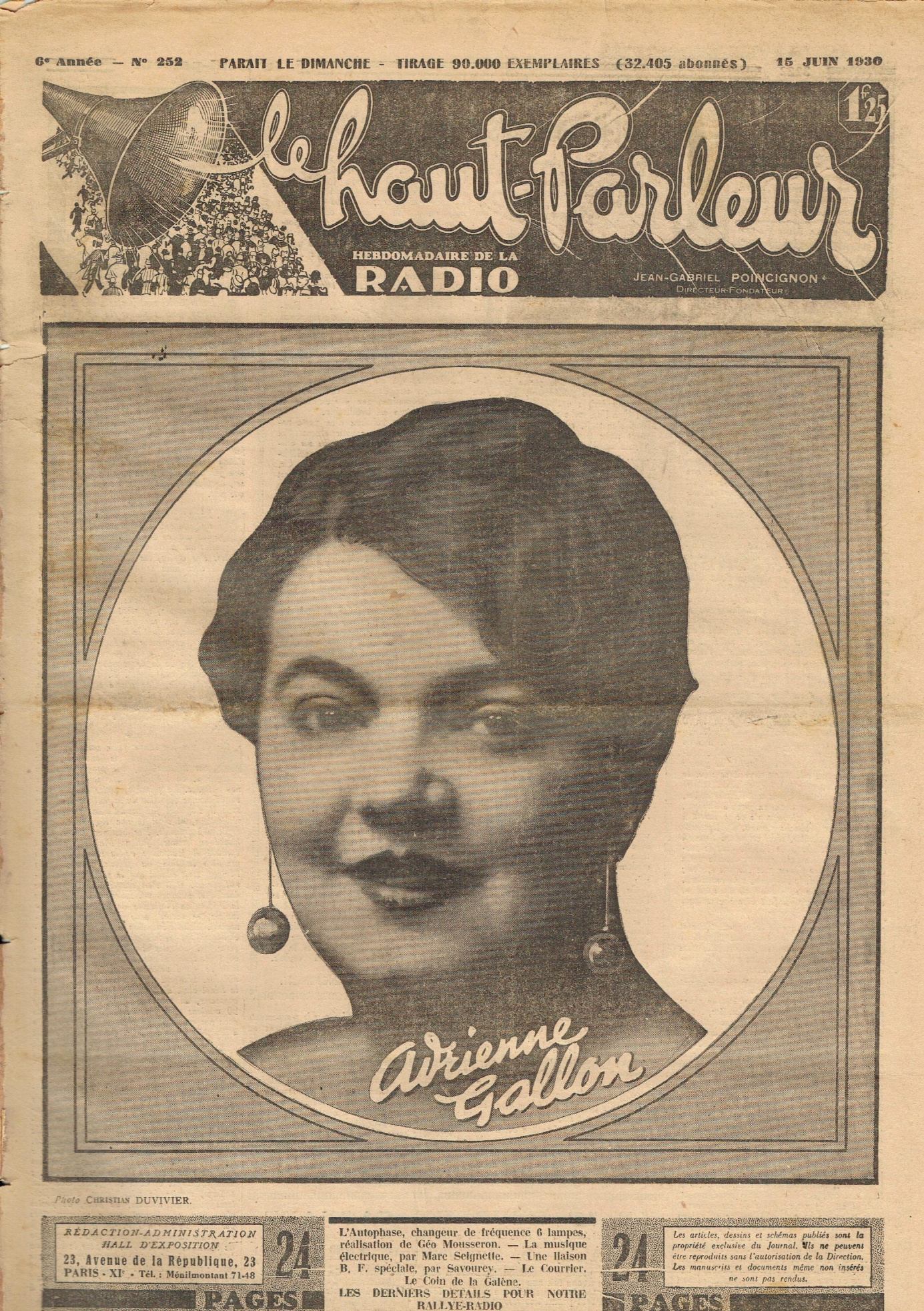Première page de lehautparleur numero0252