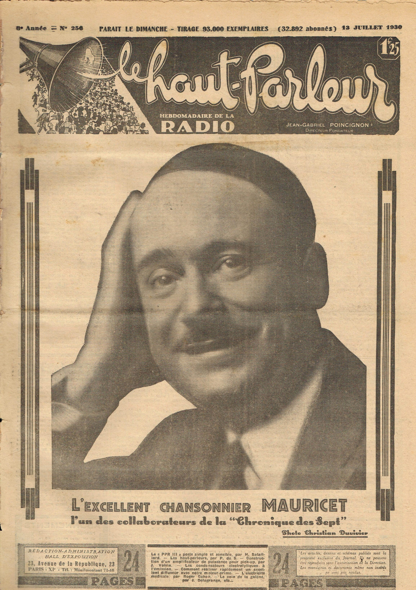 Première page de lehautparleur numero0256