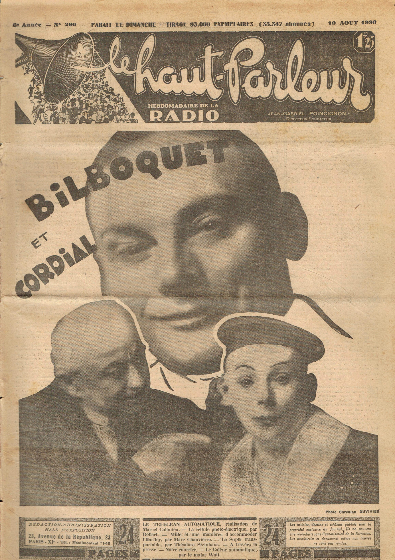 Première page de lehautparleur numero0260
