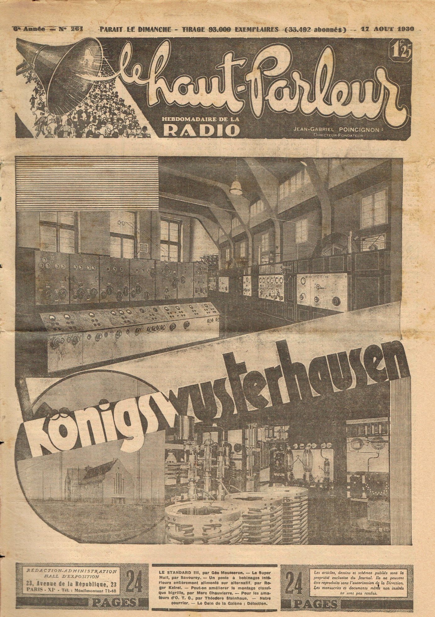 Première page de lehautparleur numero0261