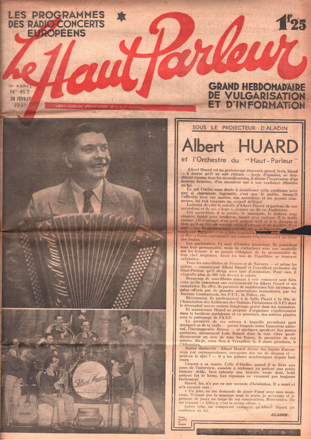 Première page de lehautparleur numero0497