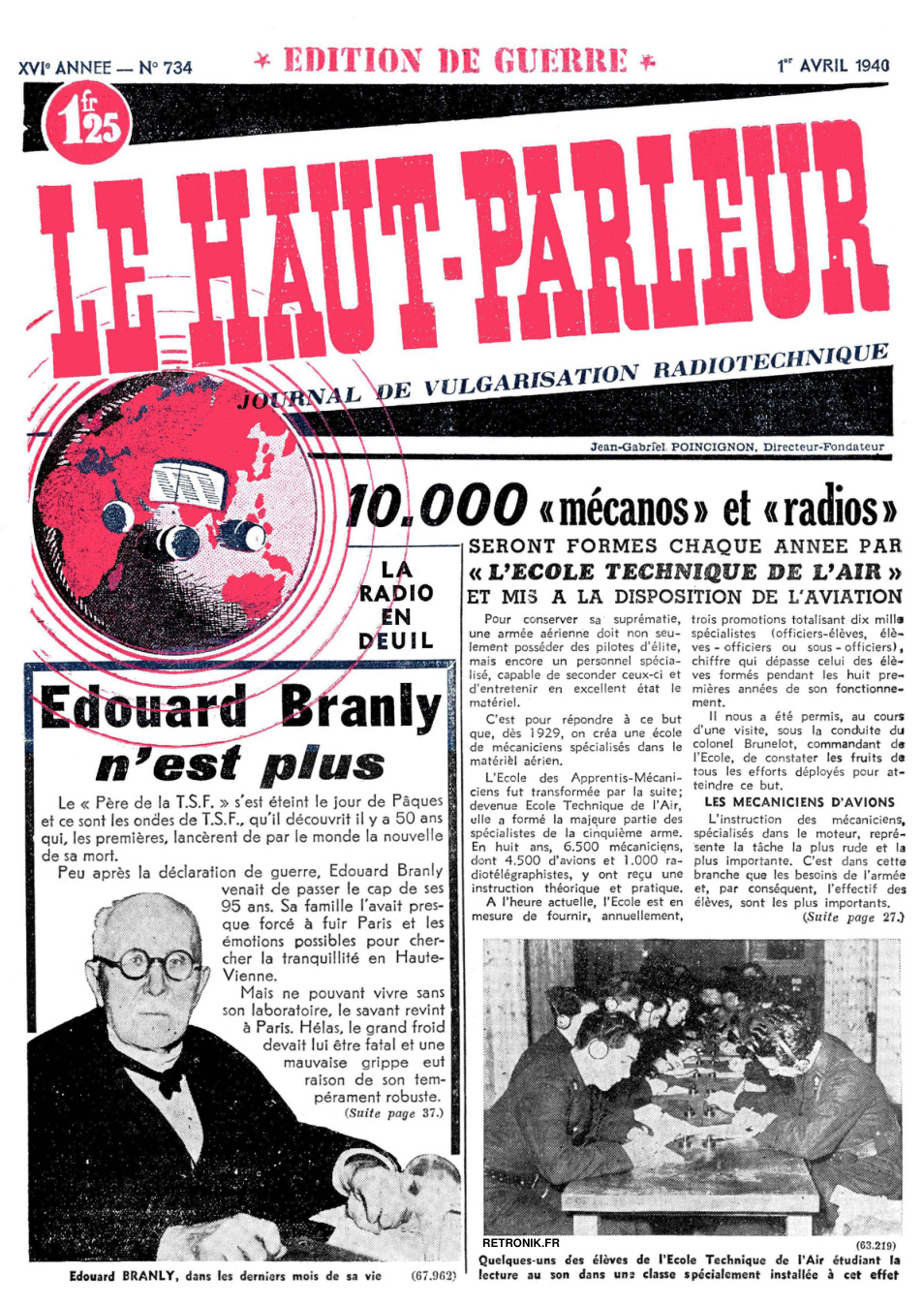 Première page de lehautparleur numero0734