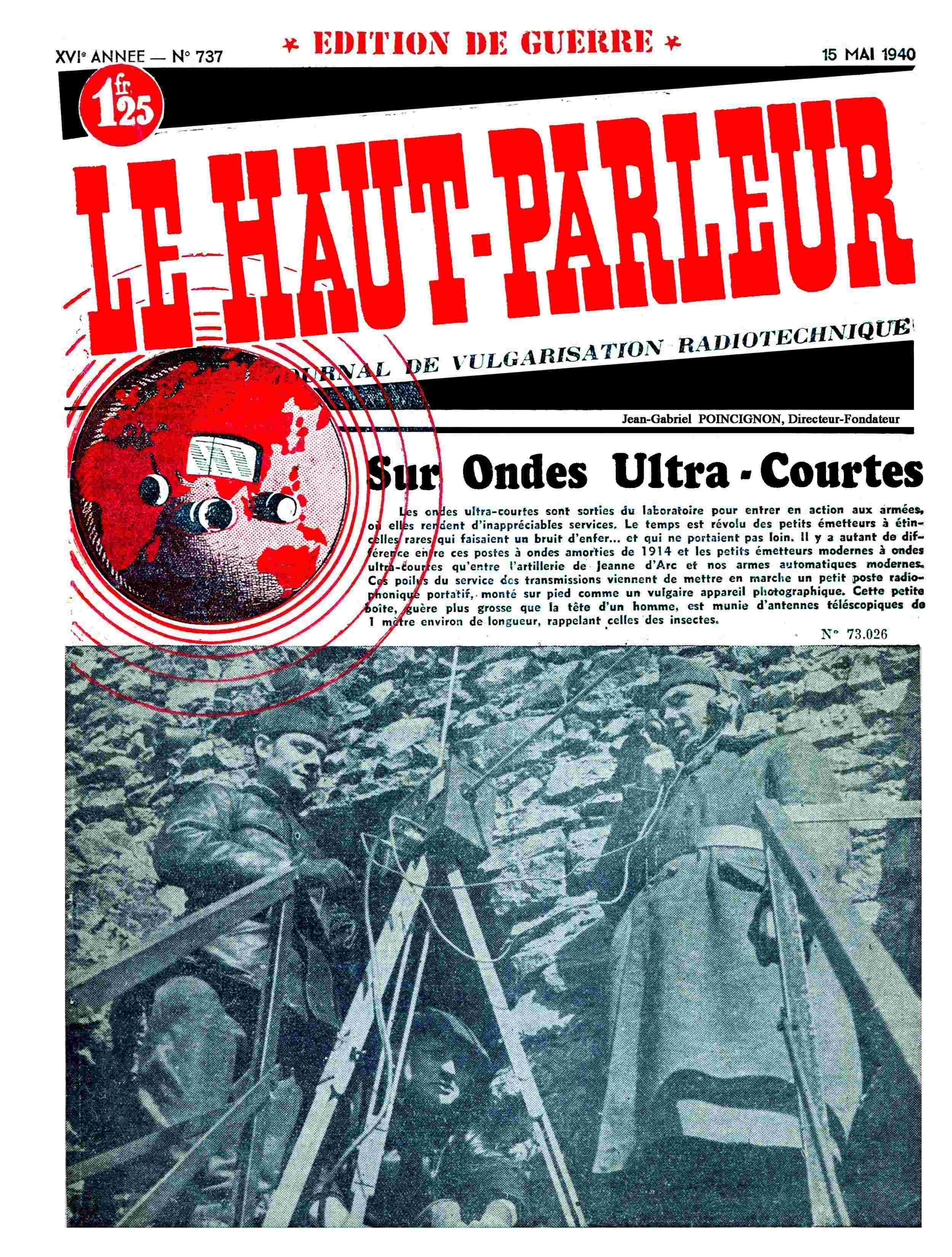 Première page de lehautparleur numero0737