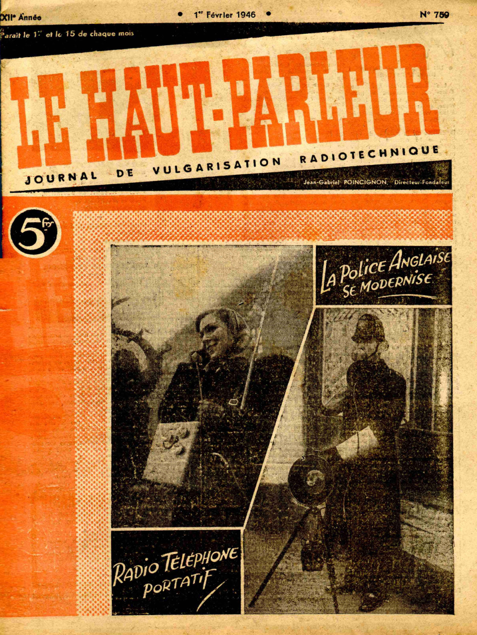 Première page de lehautparleur numero0759