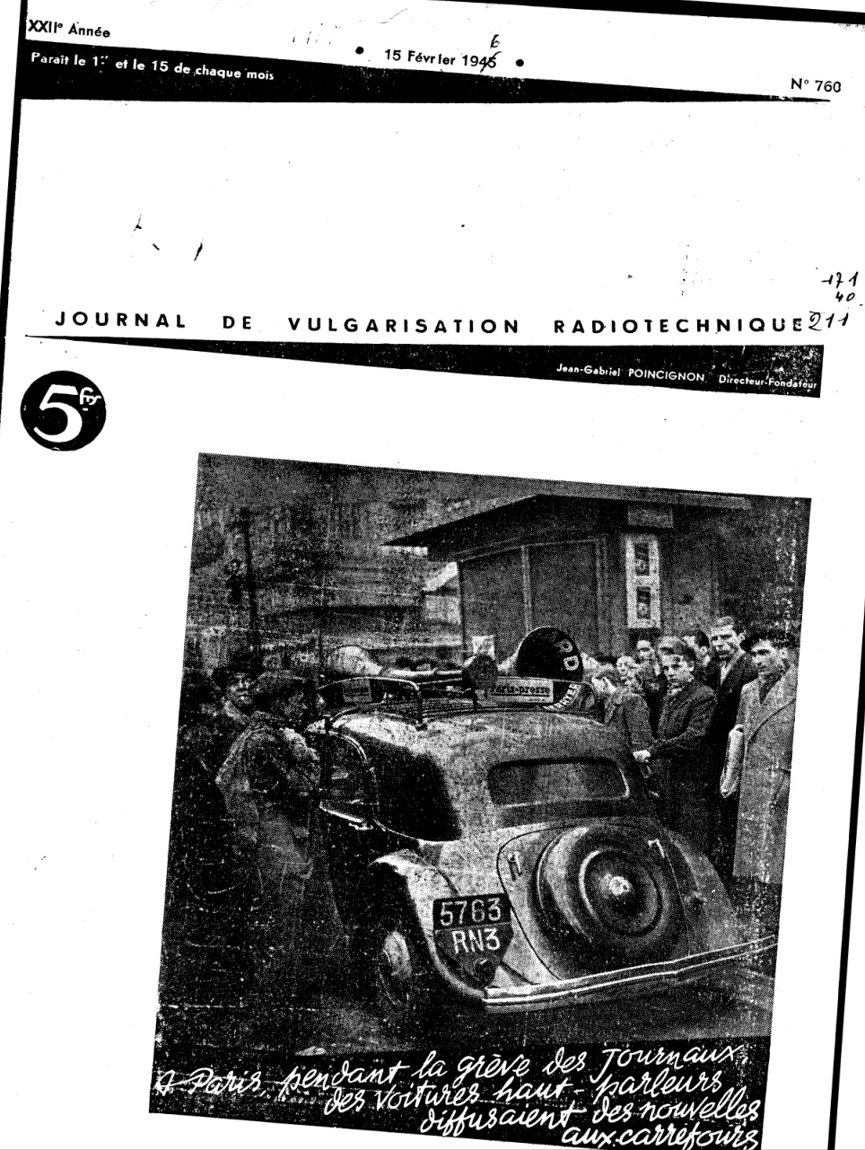 Première page de lehautparleur numero0760