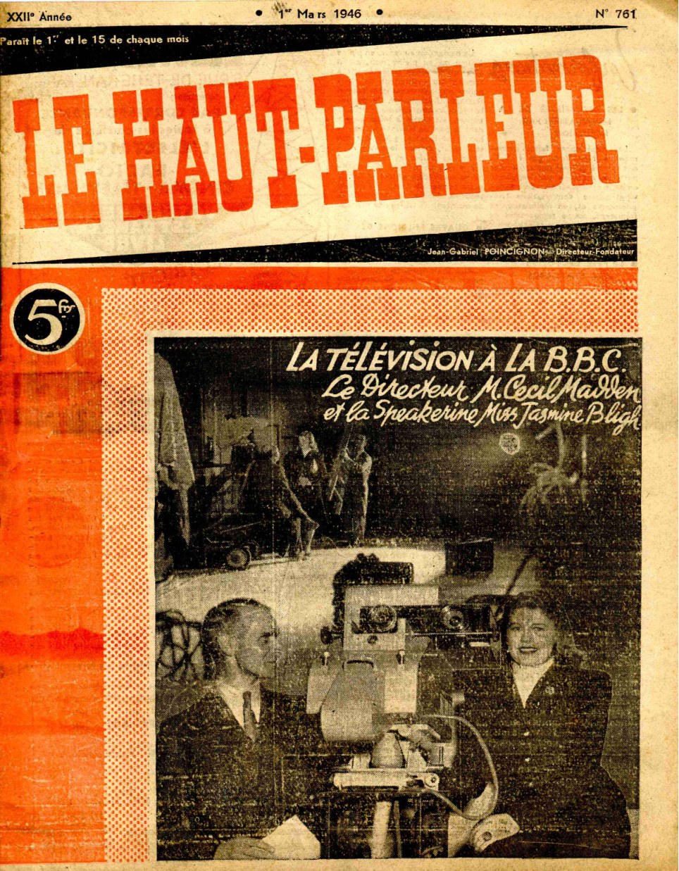 Première page de lehautparleur numero0761