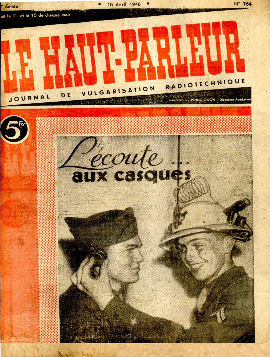 Première page de lehautparleur numero0764