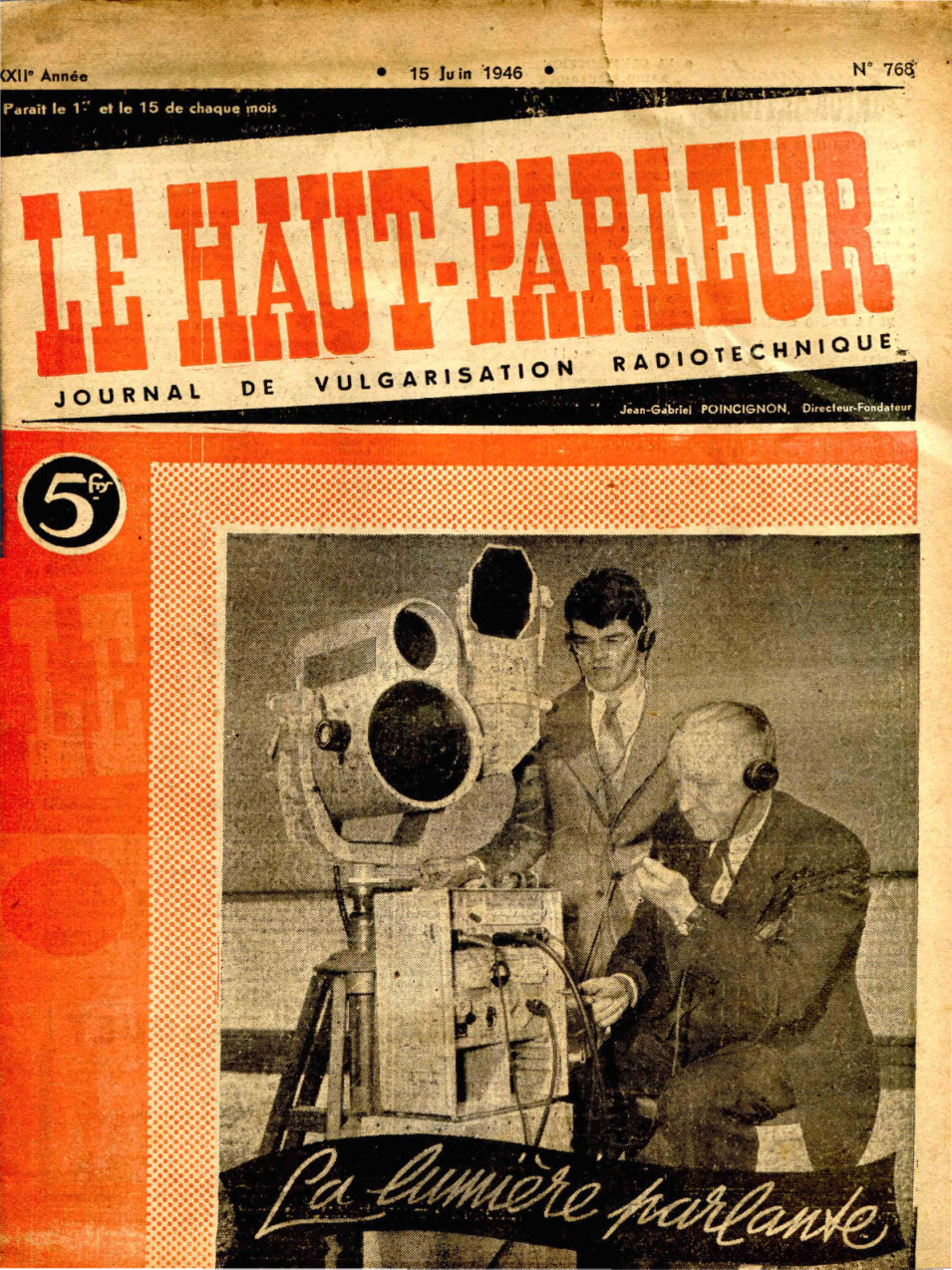 Première page de lehautparleur numero0768