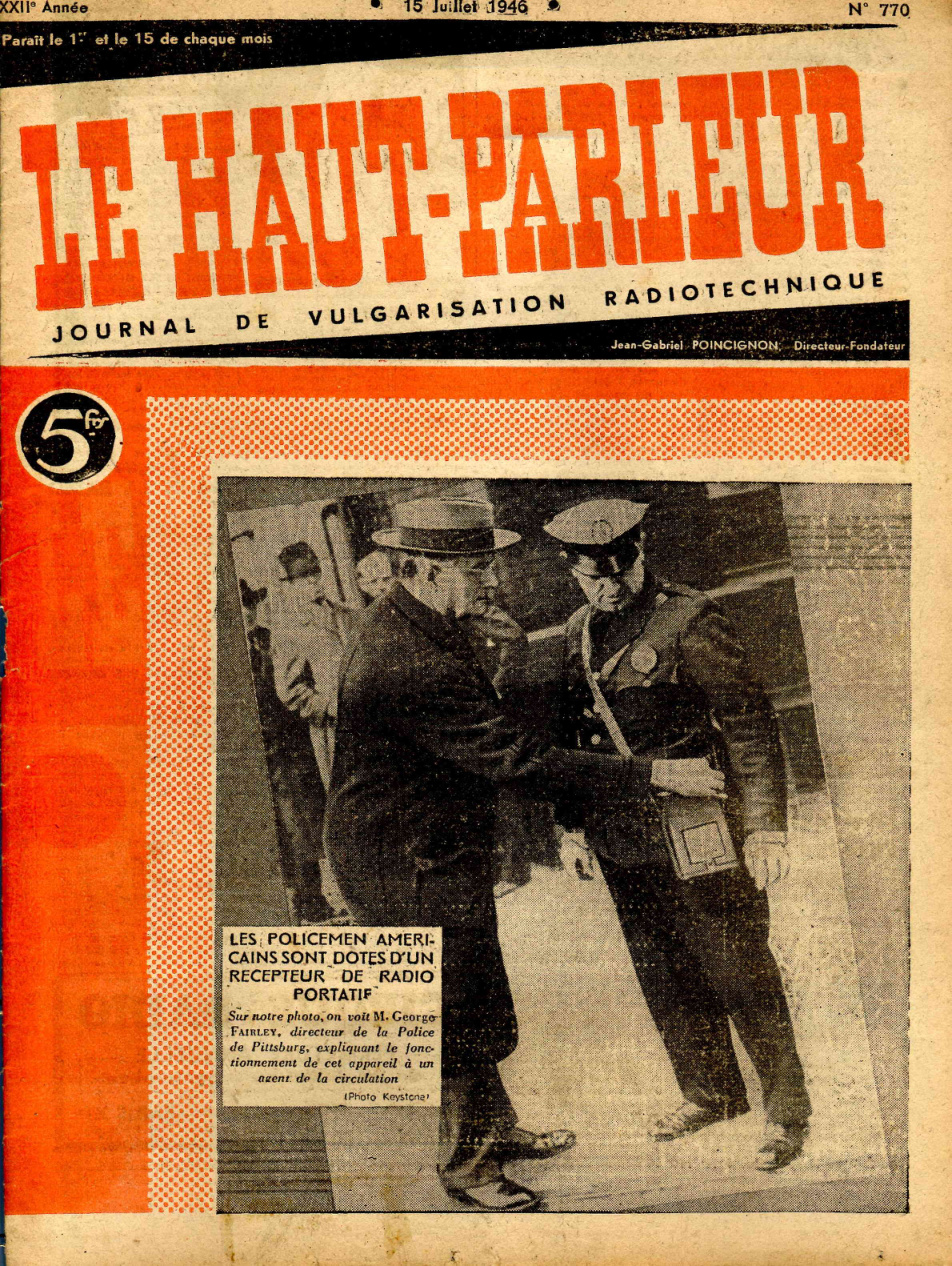 Première page de lehautparleur numero0770