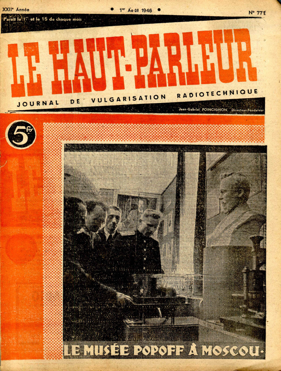 Première page de lehautparleur numero0771