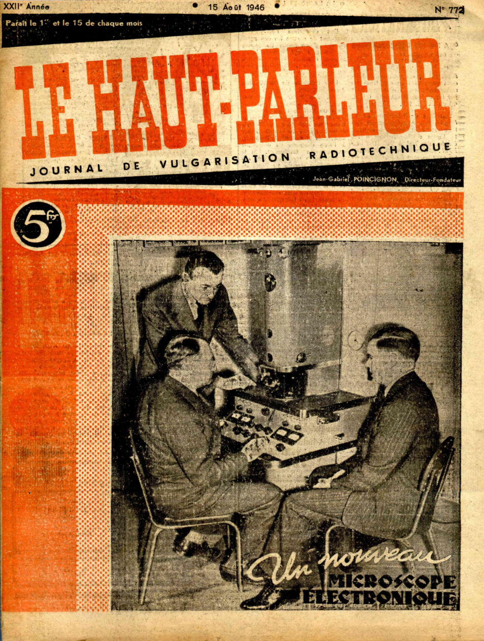Première page de lehautparleur numero0772