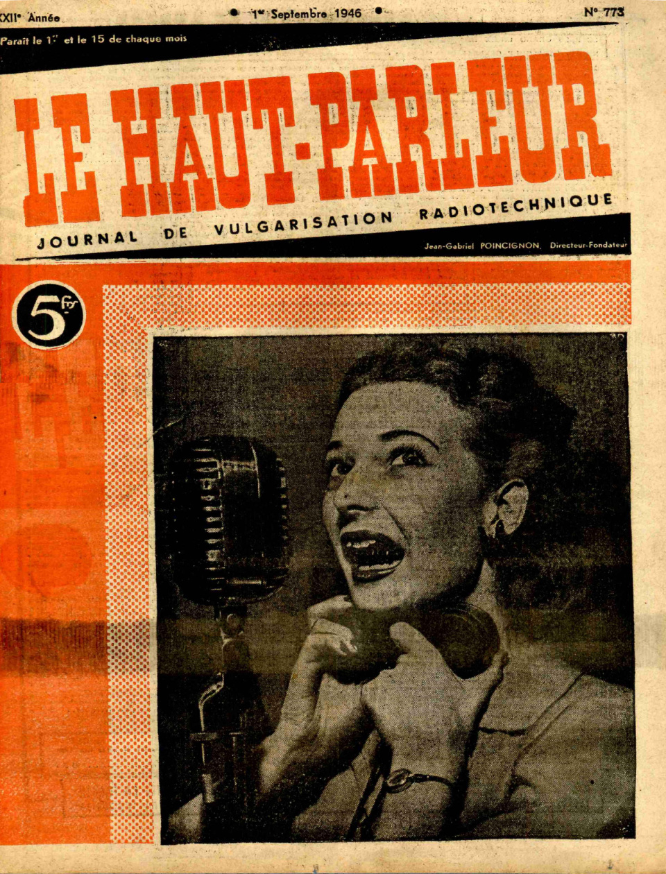 Première page de lehautparleur numero0773
