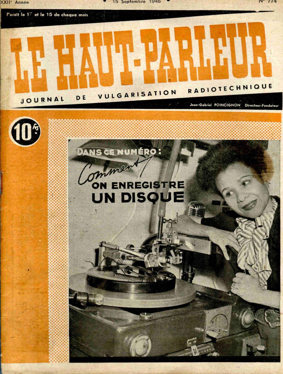 Première page de lehautparleur numero0774